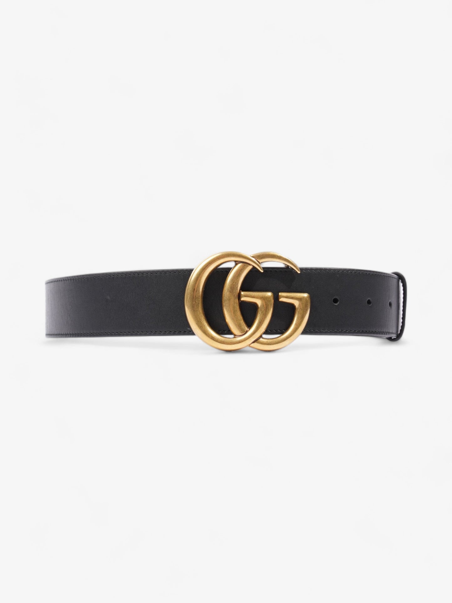 Gucci GG Marmont Wide Belt Black Leather 90cm / 36"