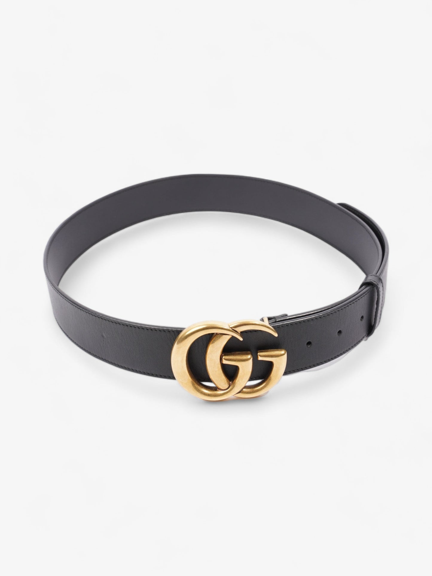 Gucci GG Marmont Wide Belt Black Leather 90cm / 36"