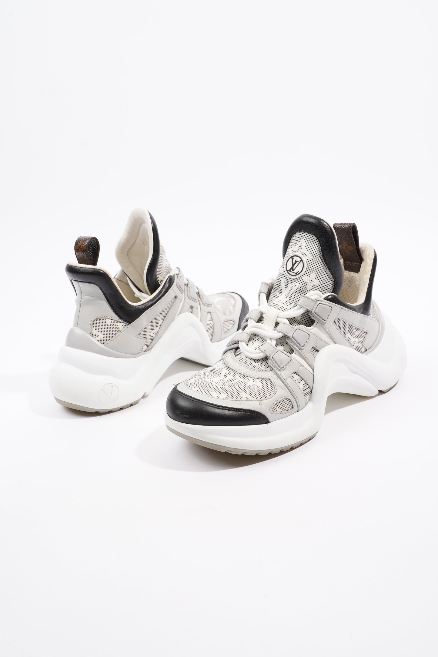 Louis Vuitton Archlight Sneakers Grey Monogram / White / Black Canvas EU 38 UK 5
