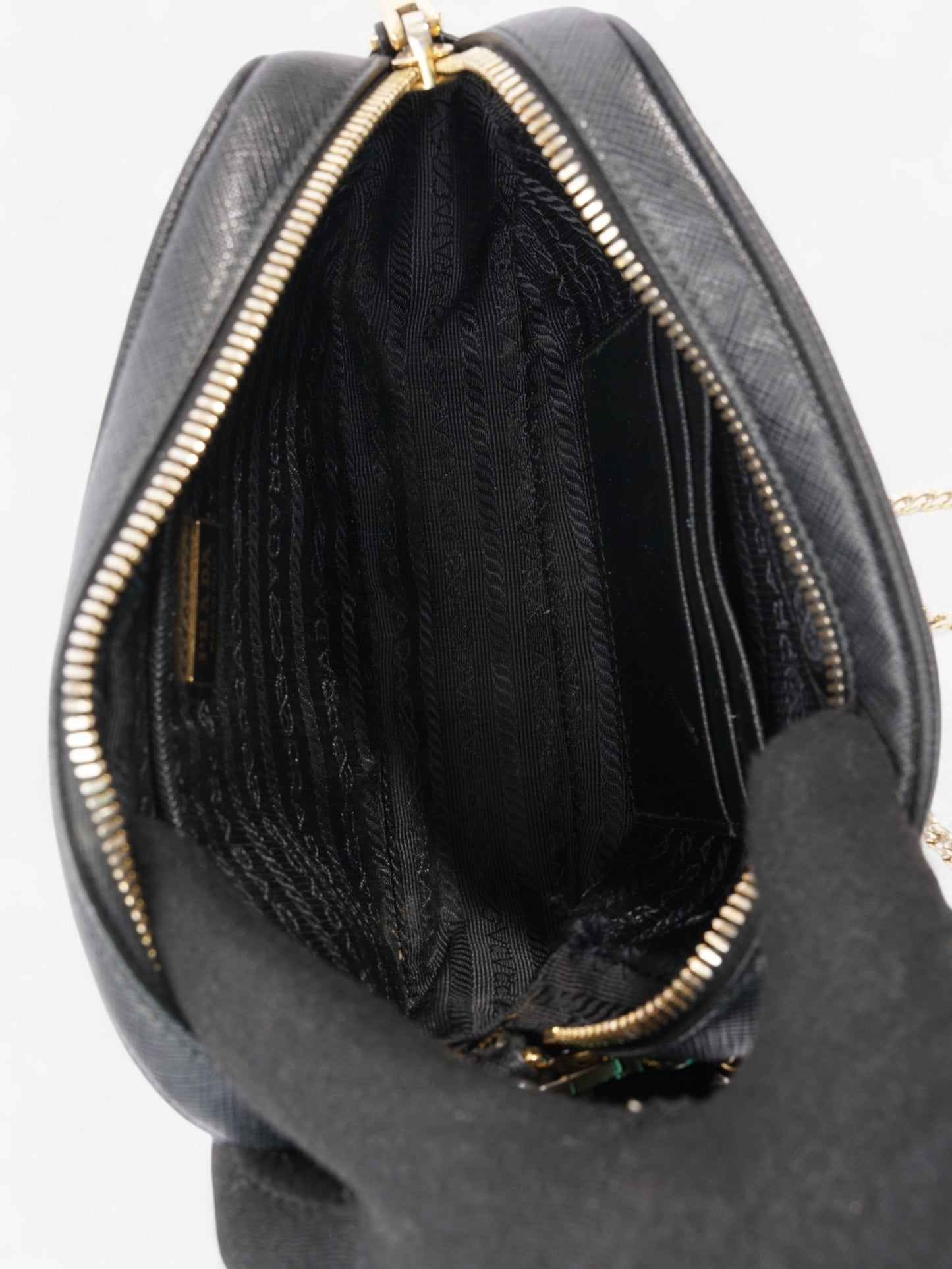Prada Camera Bag Black Saffiano Leather