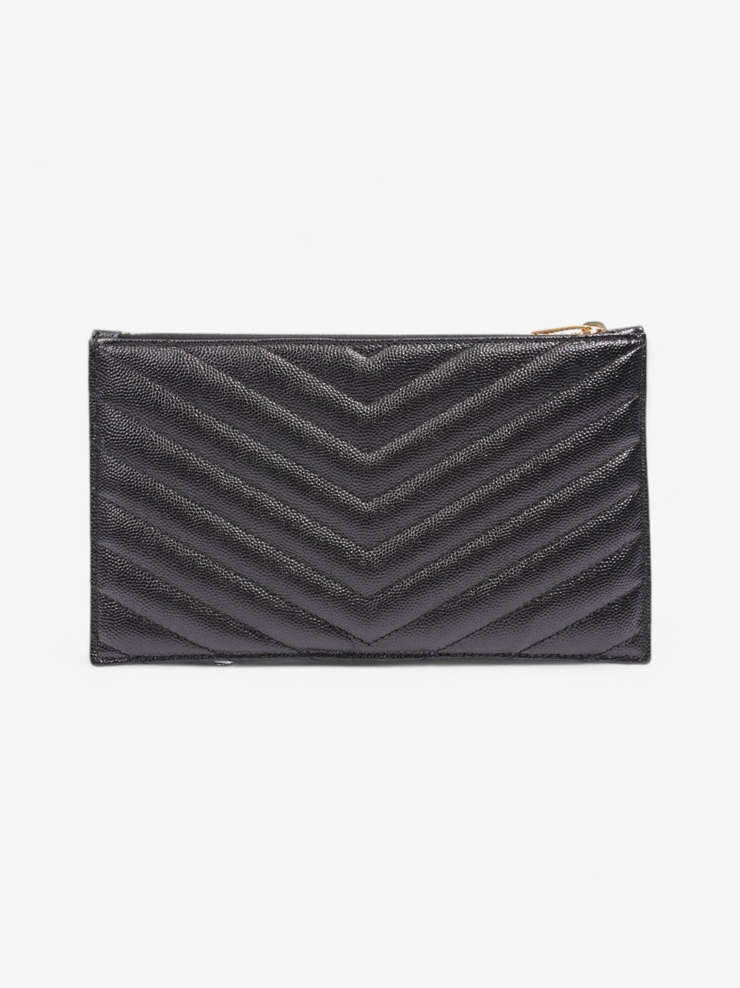 Saint Laurent Cassandre Pouch Black Matelasse Leather