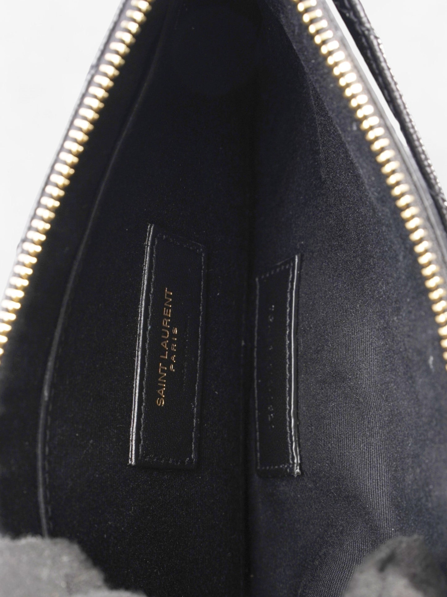 Saint Laurent Cassandre Pouch Black Matelasse Leather