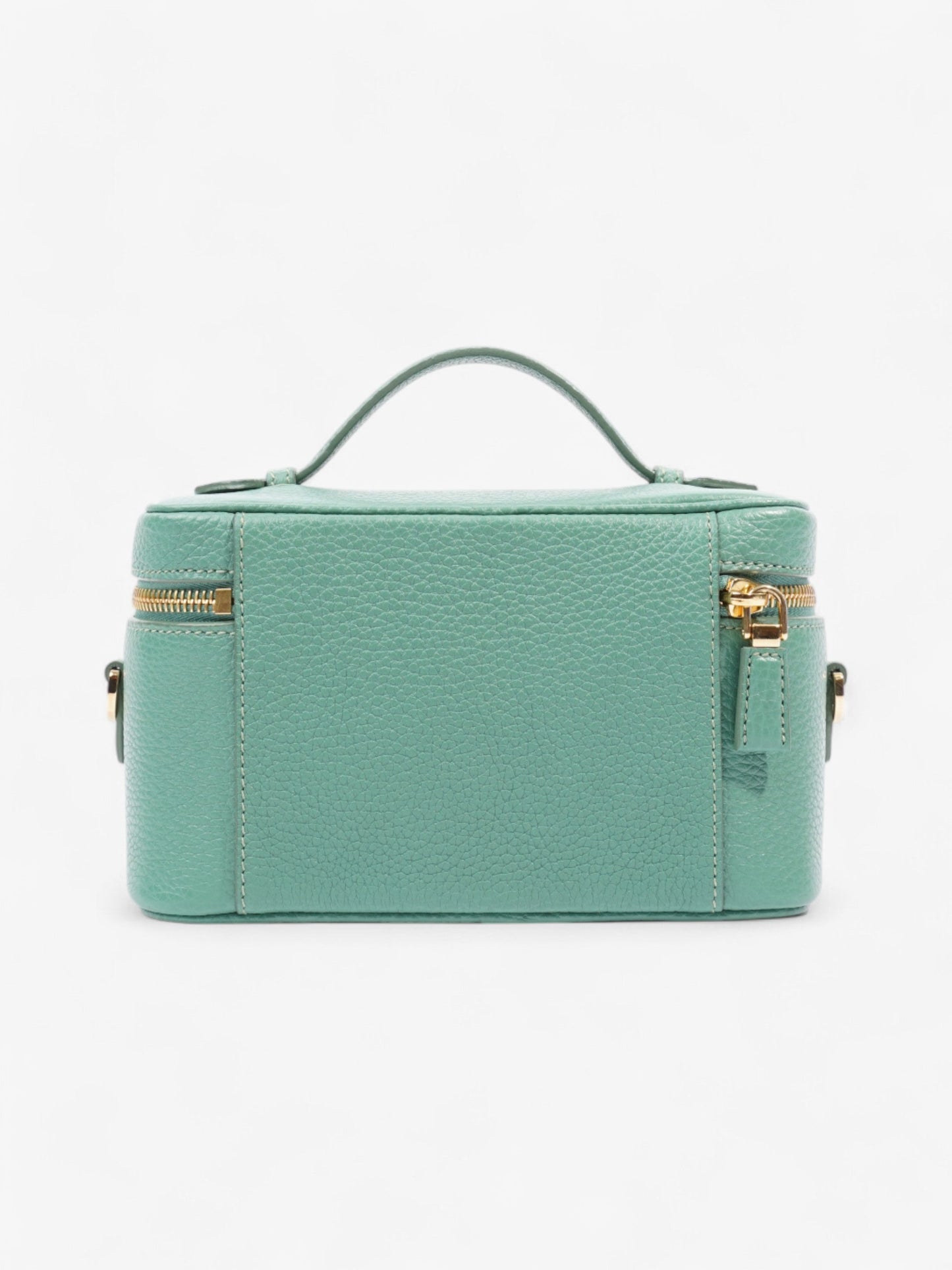 Prada Top Handle Bag Green Calfskin Leather Mini