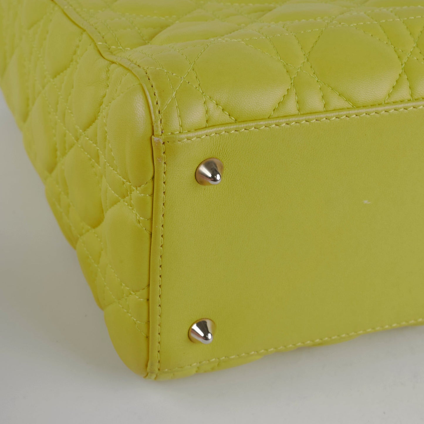 Dior Medium Lady Dior Lambskin Yellow