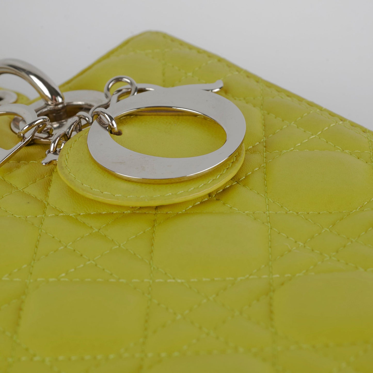 Dior Medium Lady Dior Lambskin Yellow