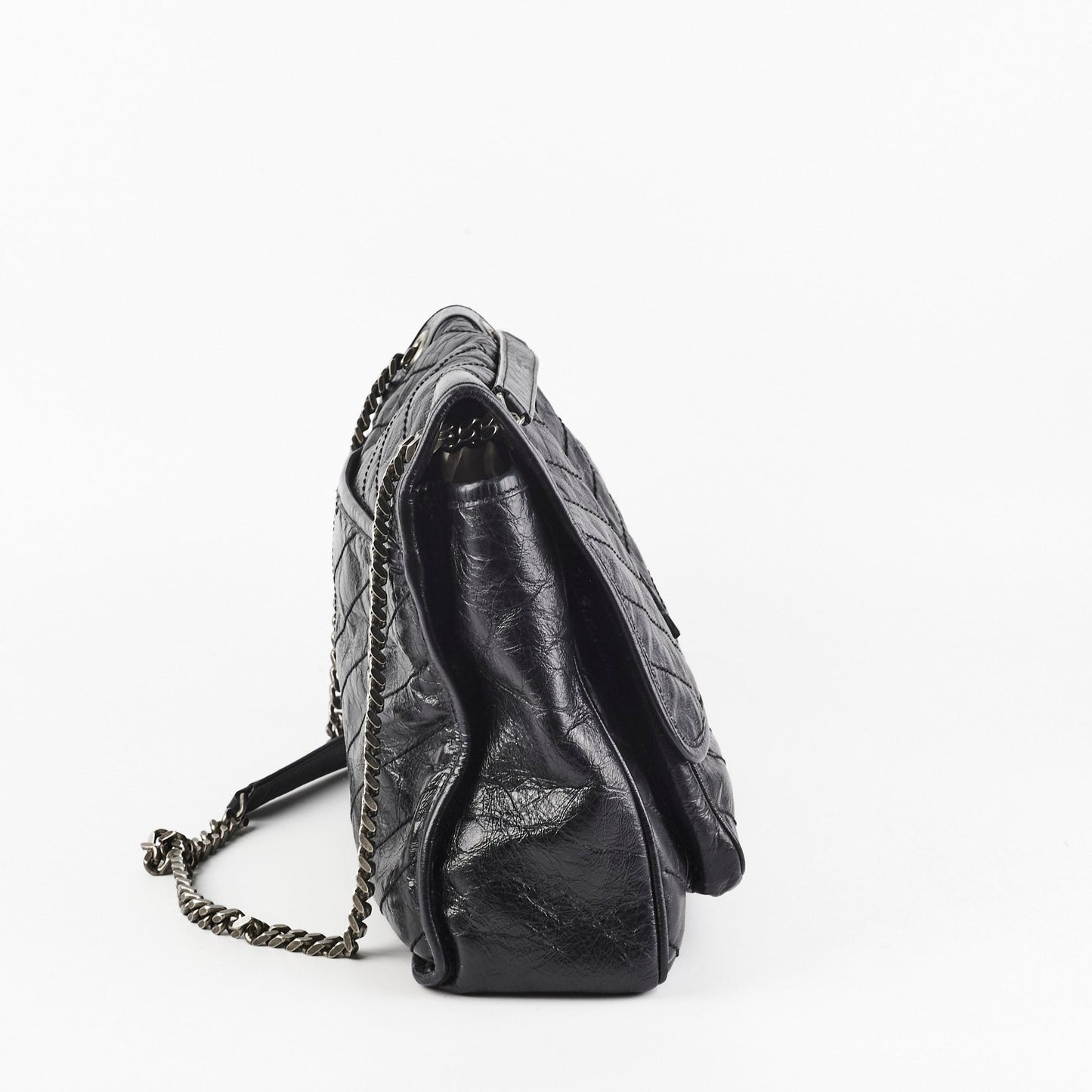 Saint Laurent Niki Large Black Vintage Leather
