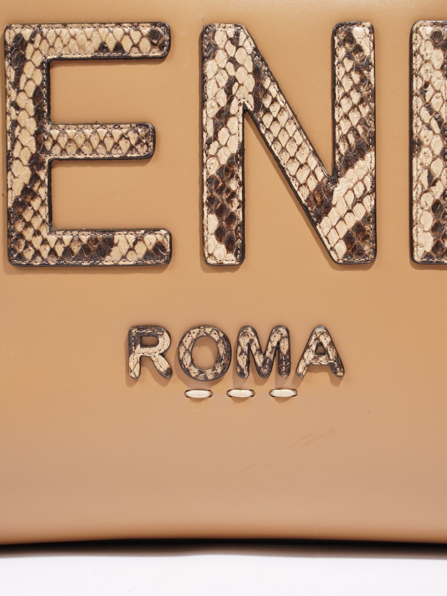 Fendi Sunshine Brown Leather Medium