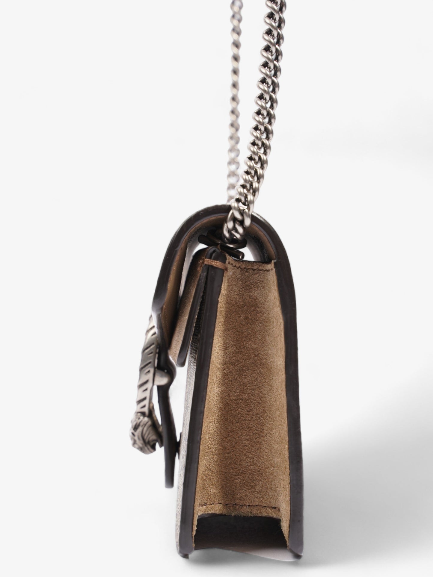 Gucci Dionysus Super Mini Beige And Ebony GG Supreme Coated Canvas