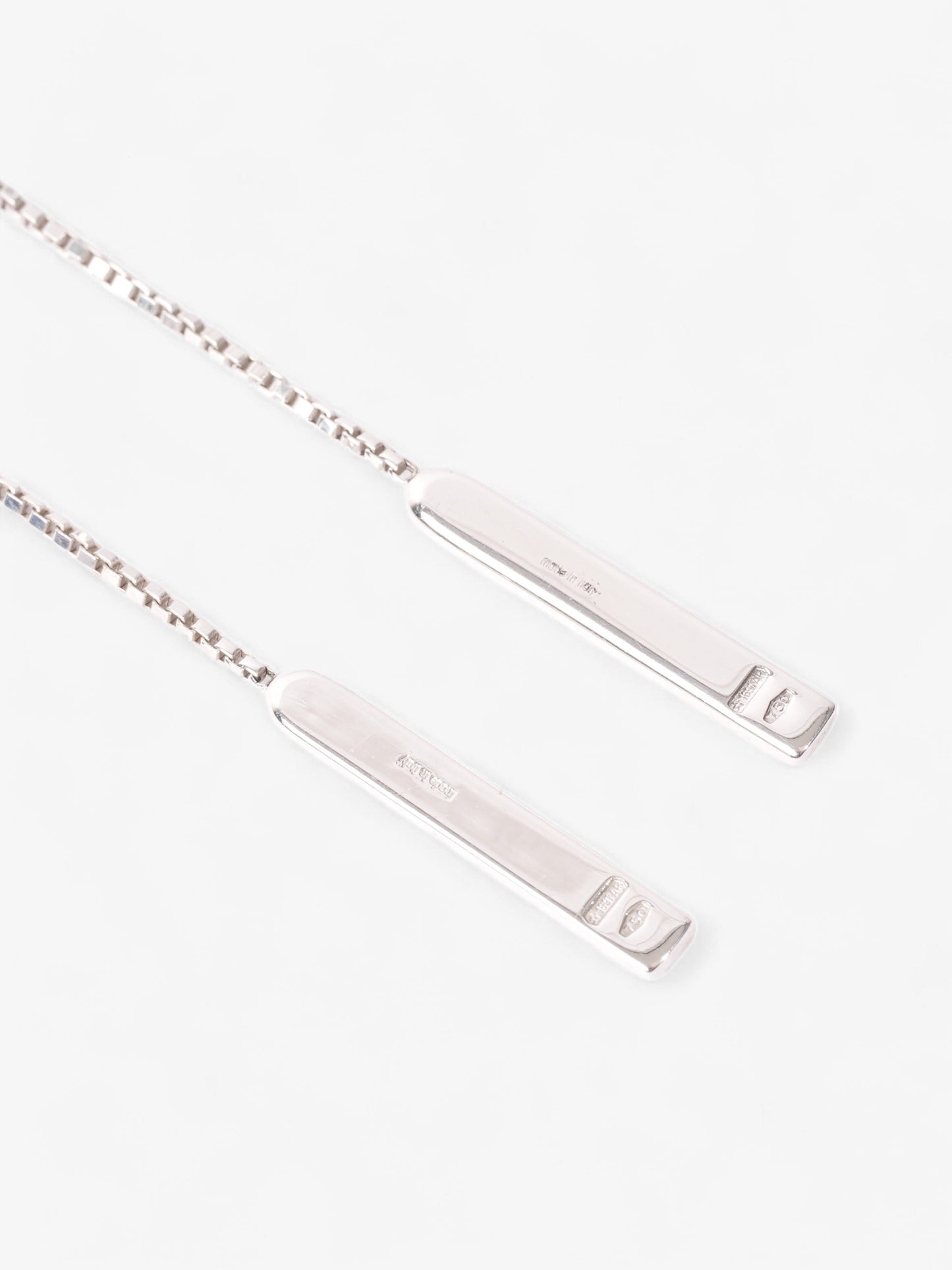 Gucci 18ct Lariat Earrings Silver White Gold