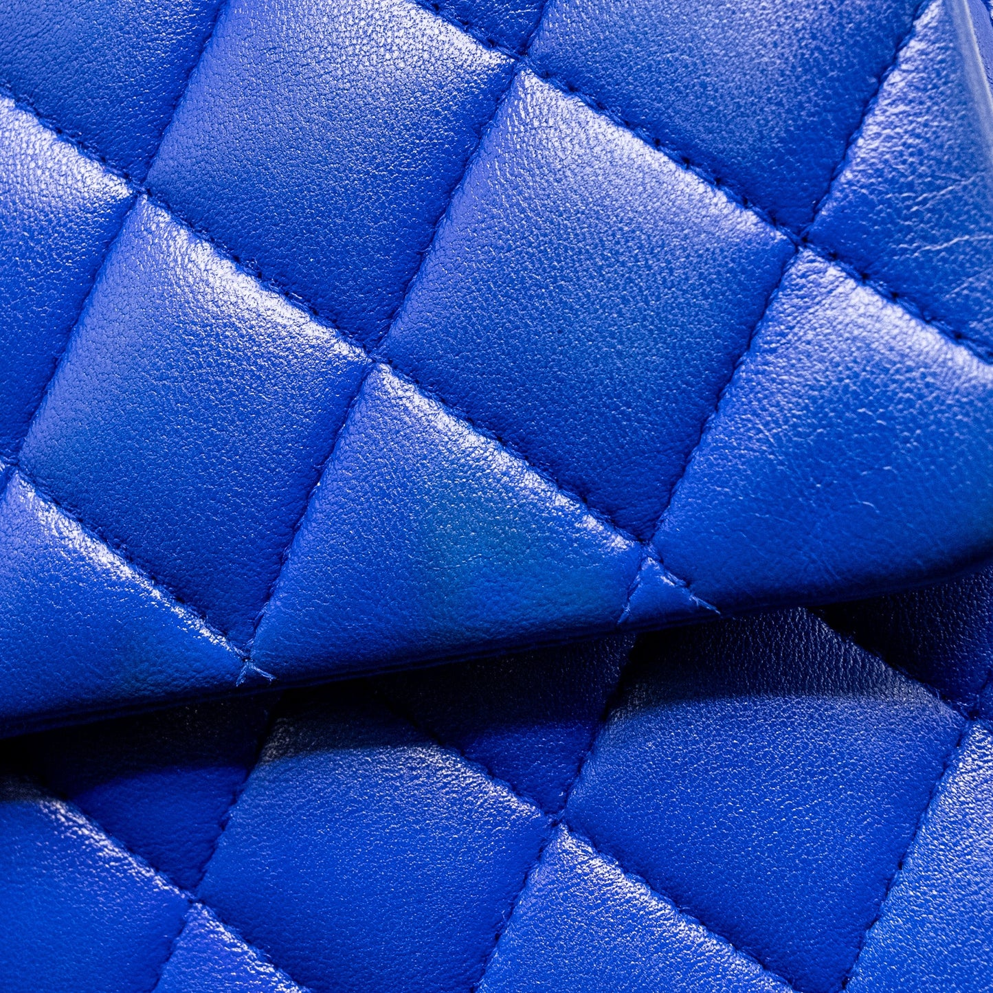 Chanel Medium Classic Double Flap Bag Lambskin Blue