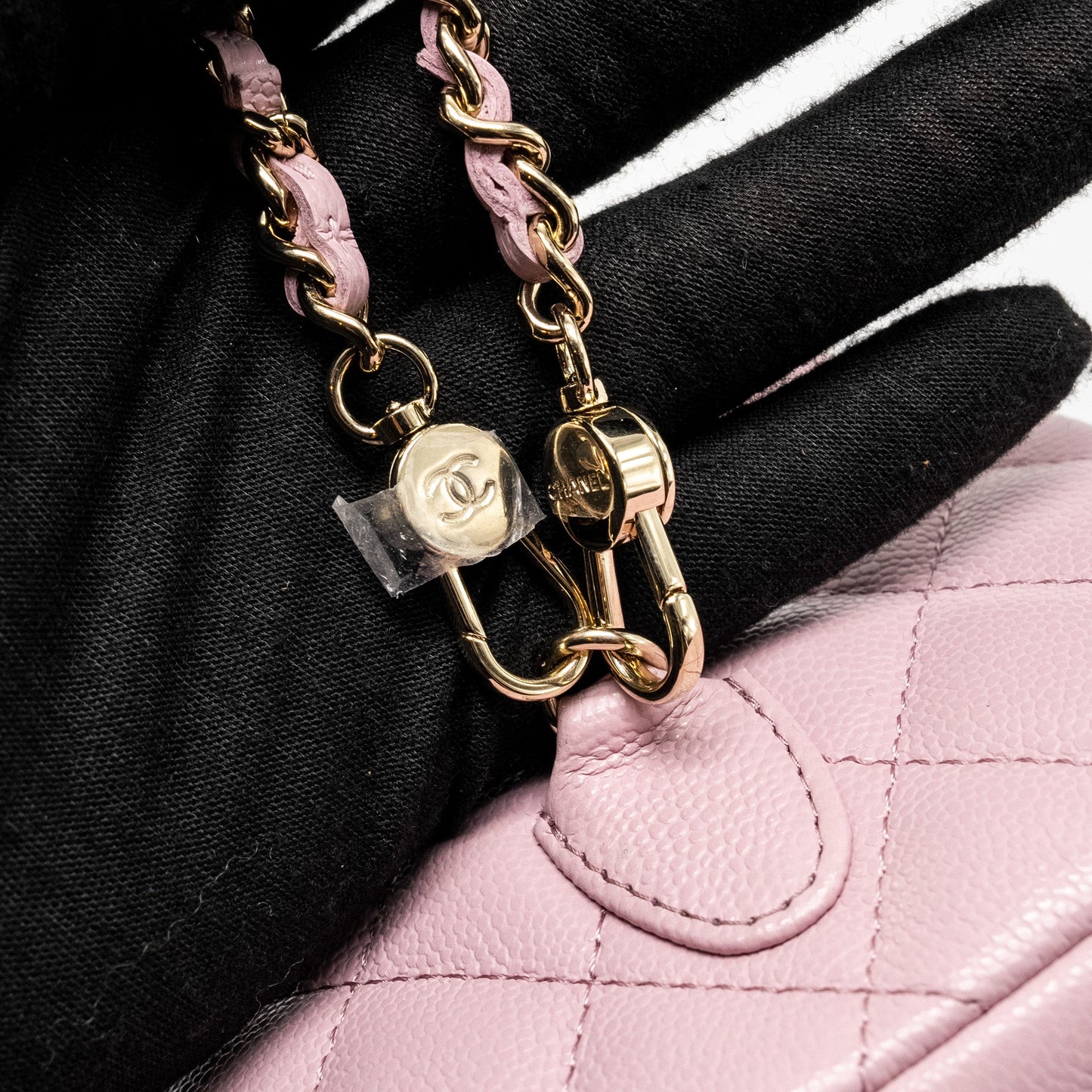 Chanel 24p Classic Mini Backpack Shiny Grained Calfskin Light Purple L (Microchip)