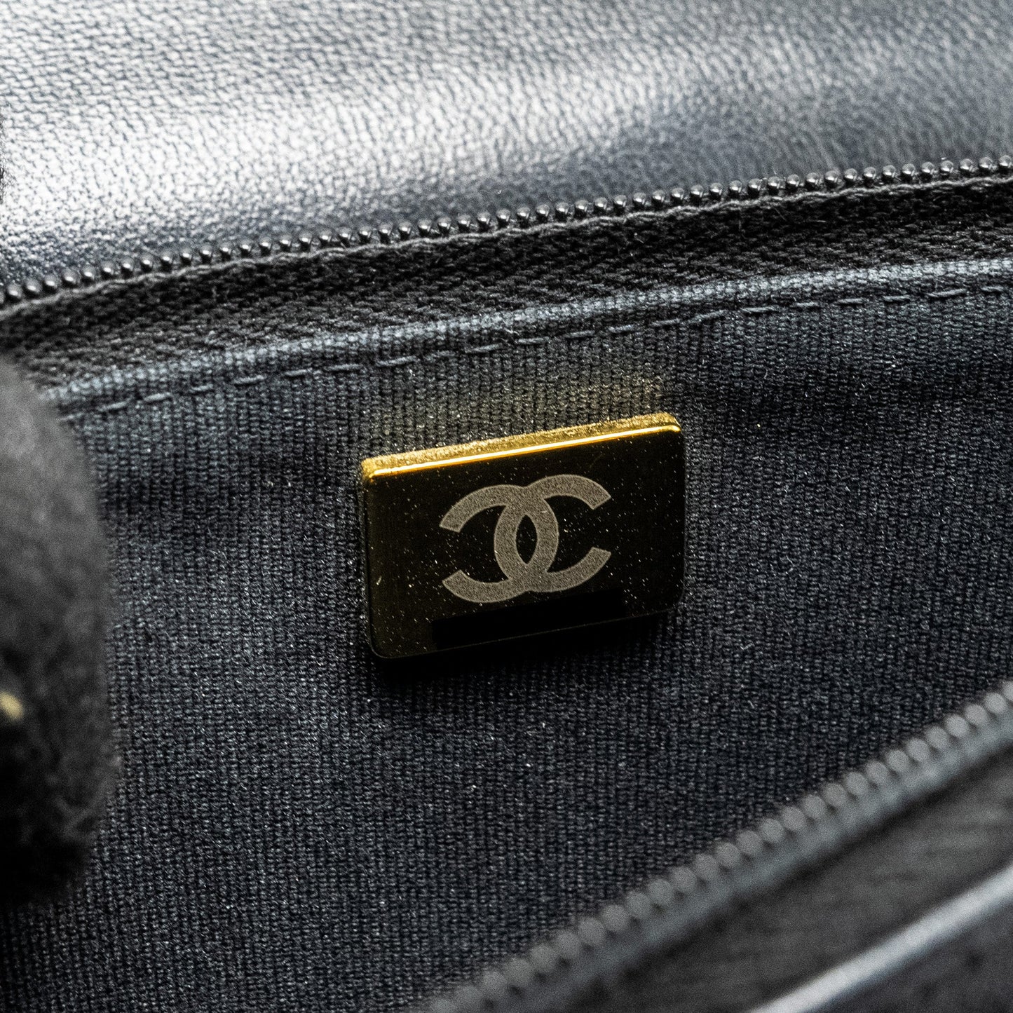 CHANEL 23A Lion Charms Wallet On Chain Lambskin Black (microchip)