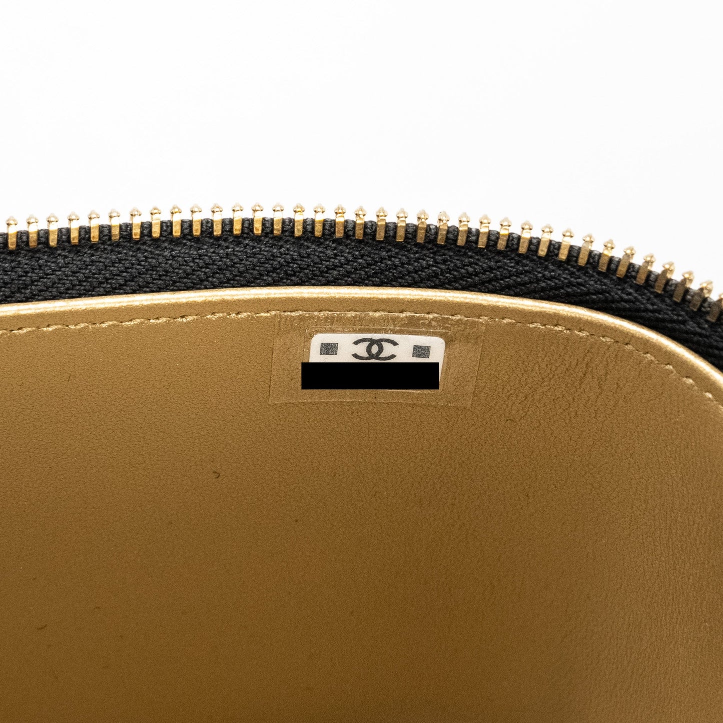 Chanel Pearl Crush Long Vanity Case Lambskin Black (Microchip)