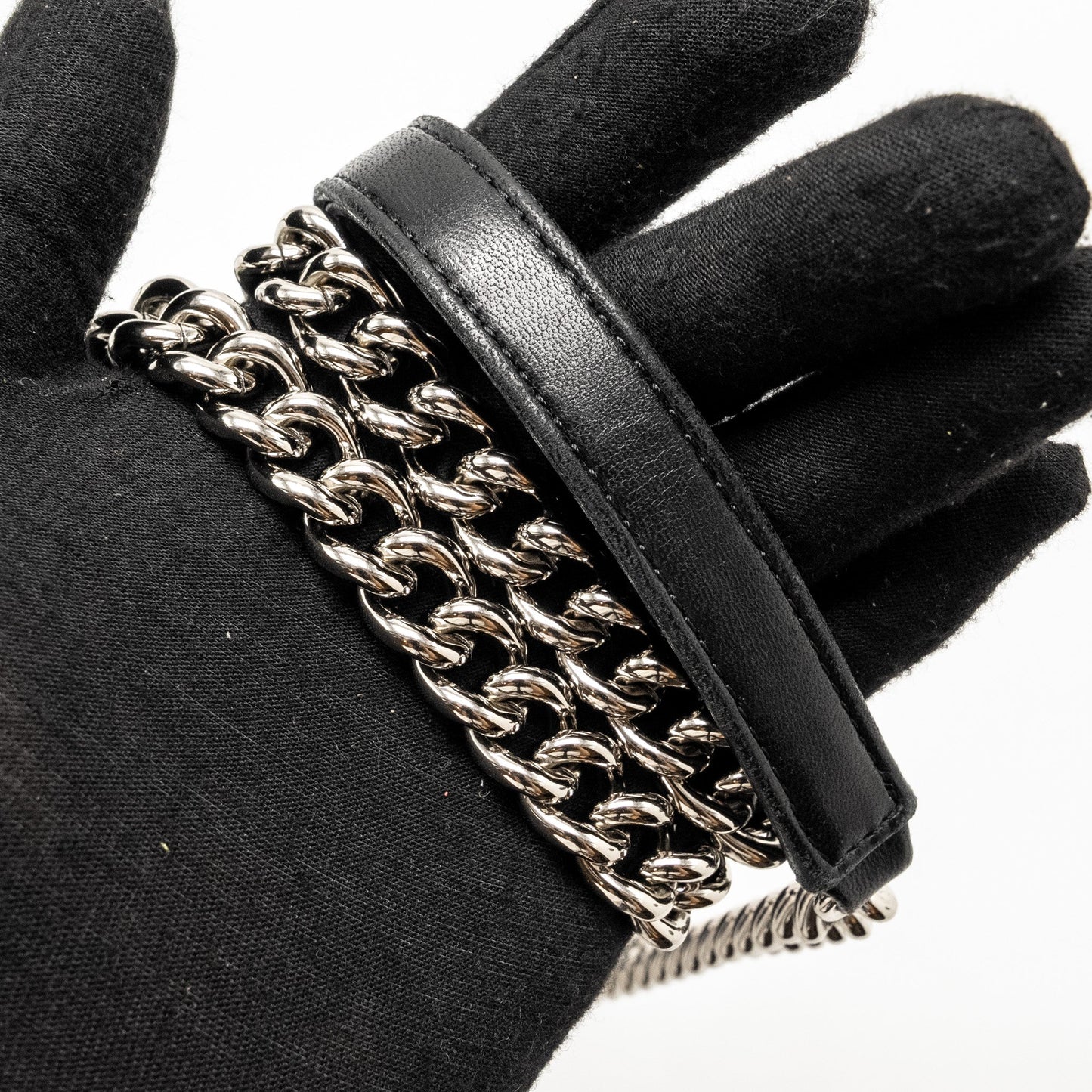 Chanel CC Chain Drawstring Bucket Bag Lambskin Black