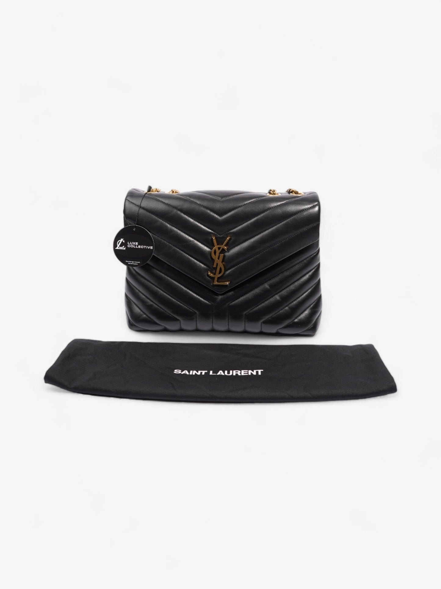 Saint Laurent Lou Lou Black Leather Medium