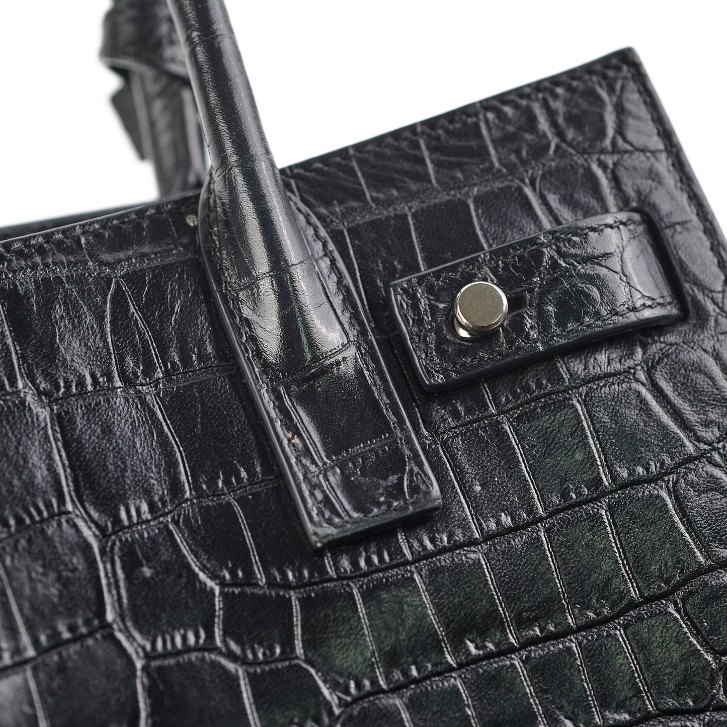 Saint Laurent Nano Sac De Jour Embossed Black