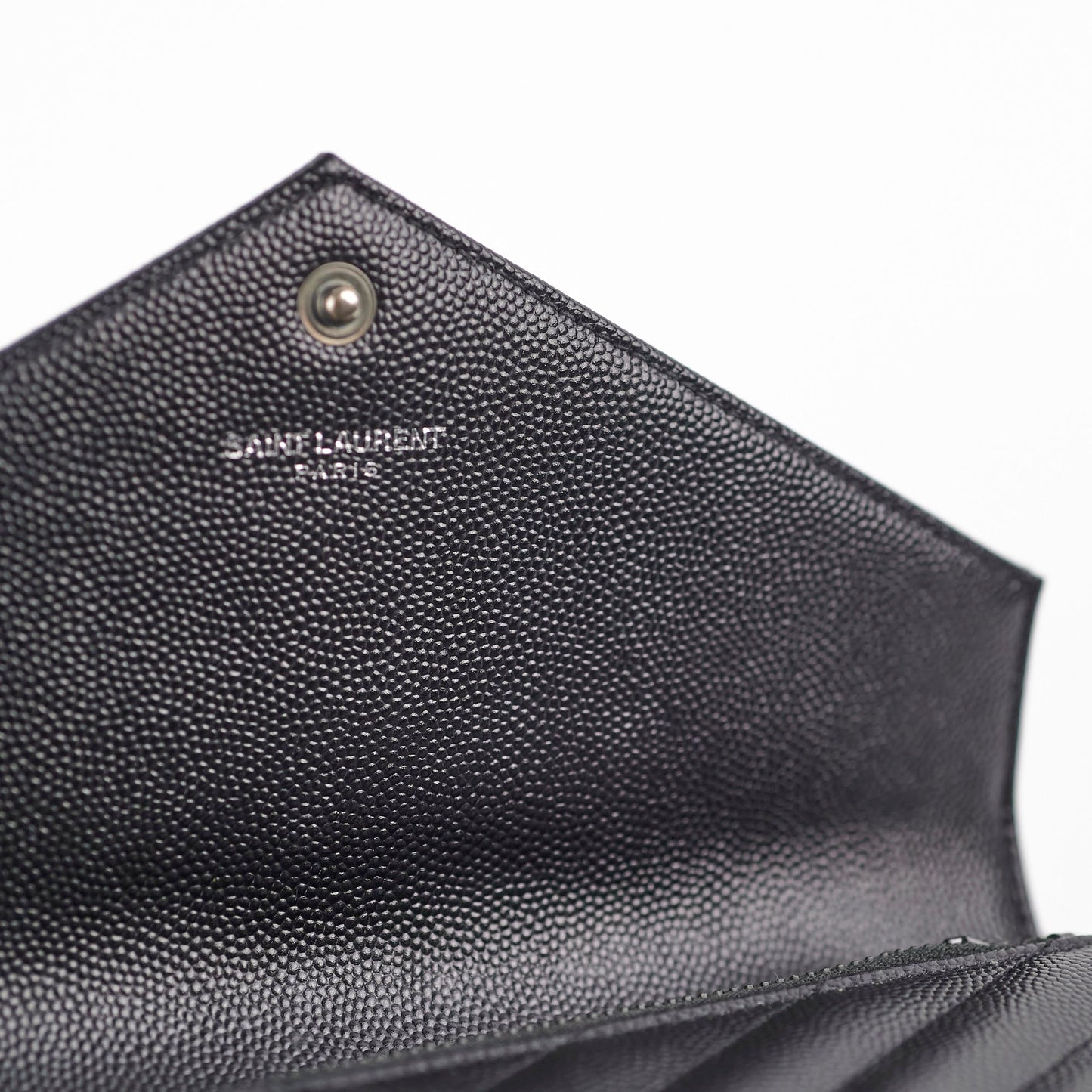 Saint Laurent Cassandre Envelope Wallet On Chain WOC Black