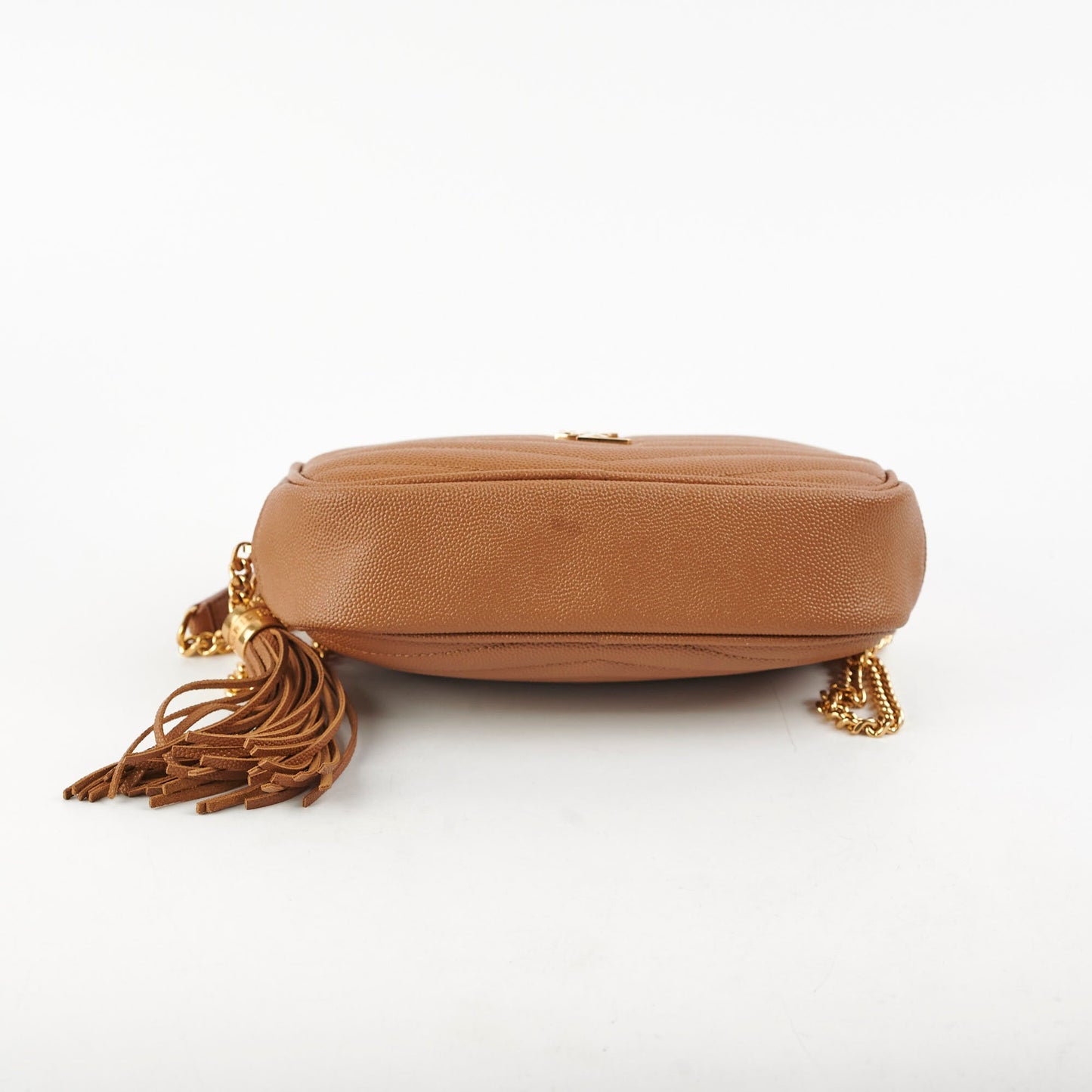 Saint Laurent Mini Lou Tan Crossbody Bag