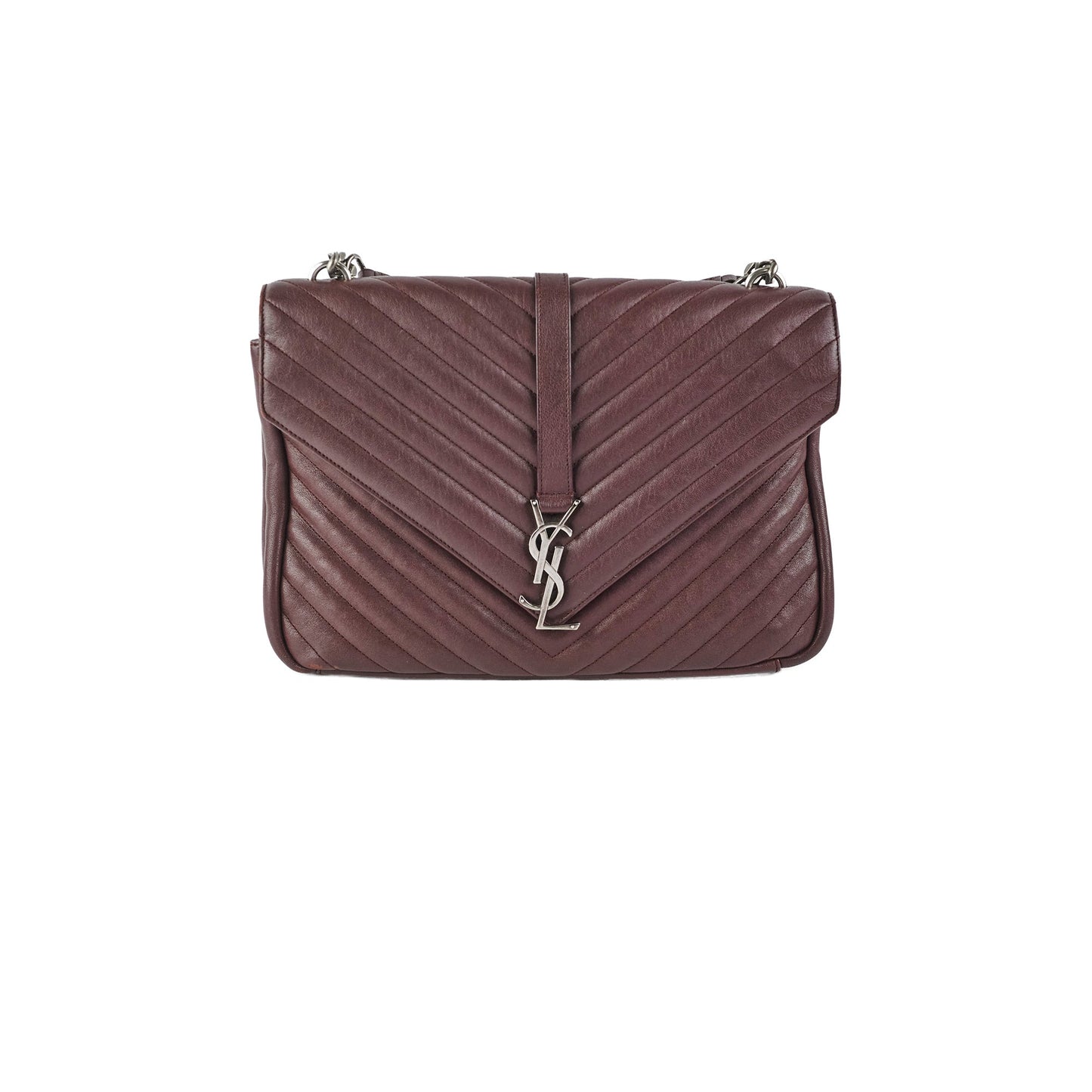 Saint Laurent College Burgundy Large