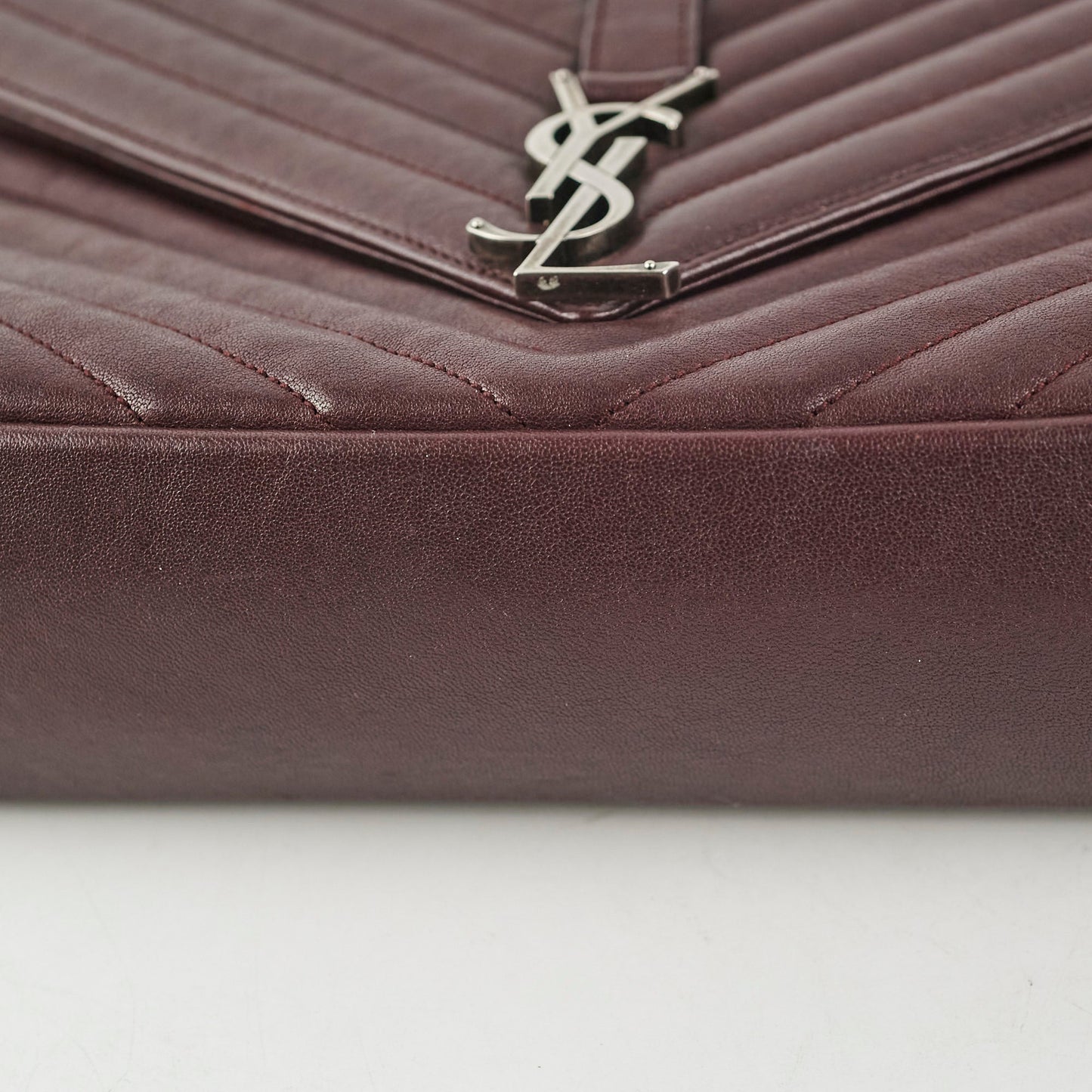 Saint Laurent College Burgundy Large