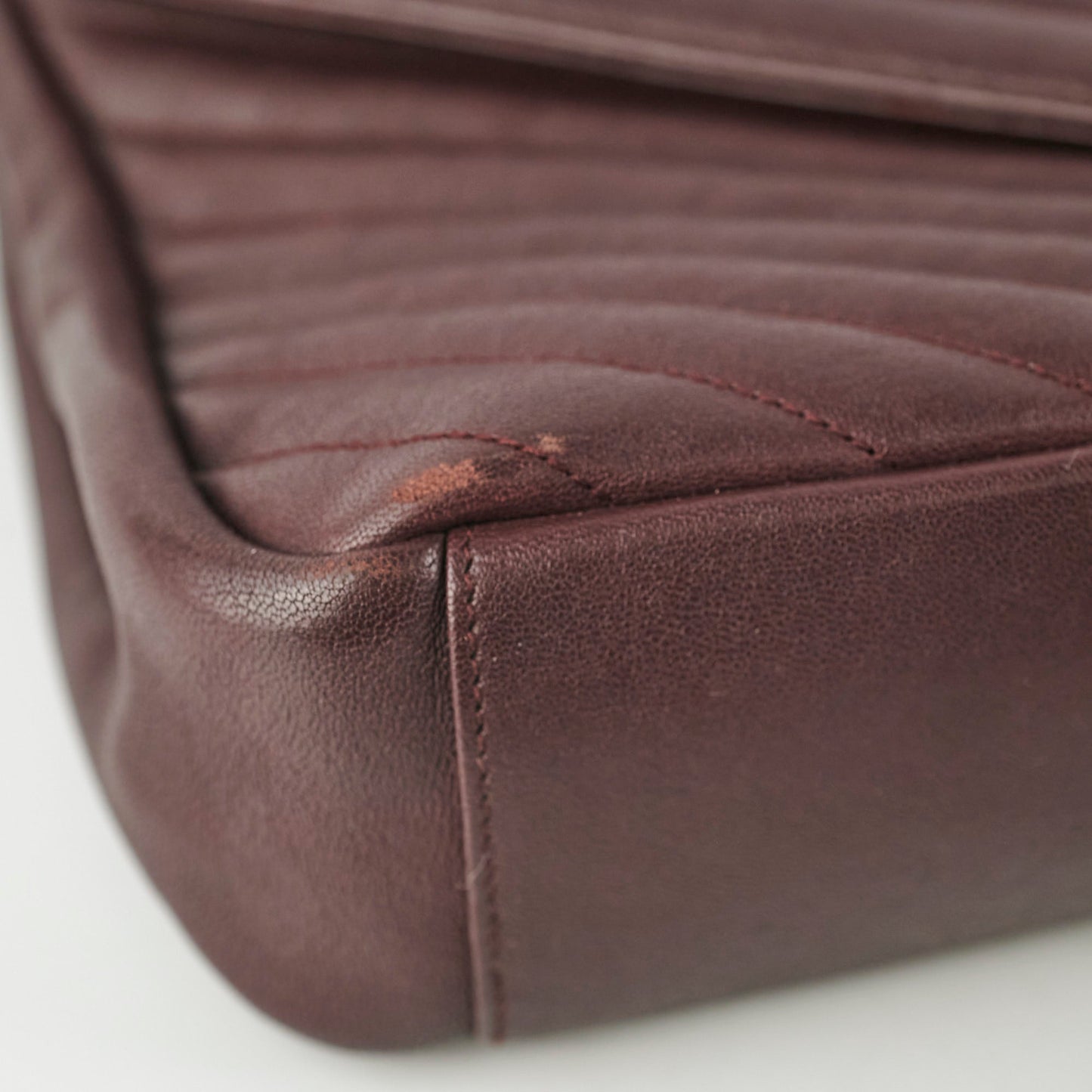 Saint Laurent College Burgundy Large