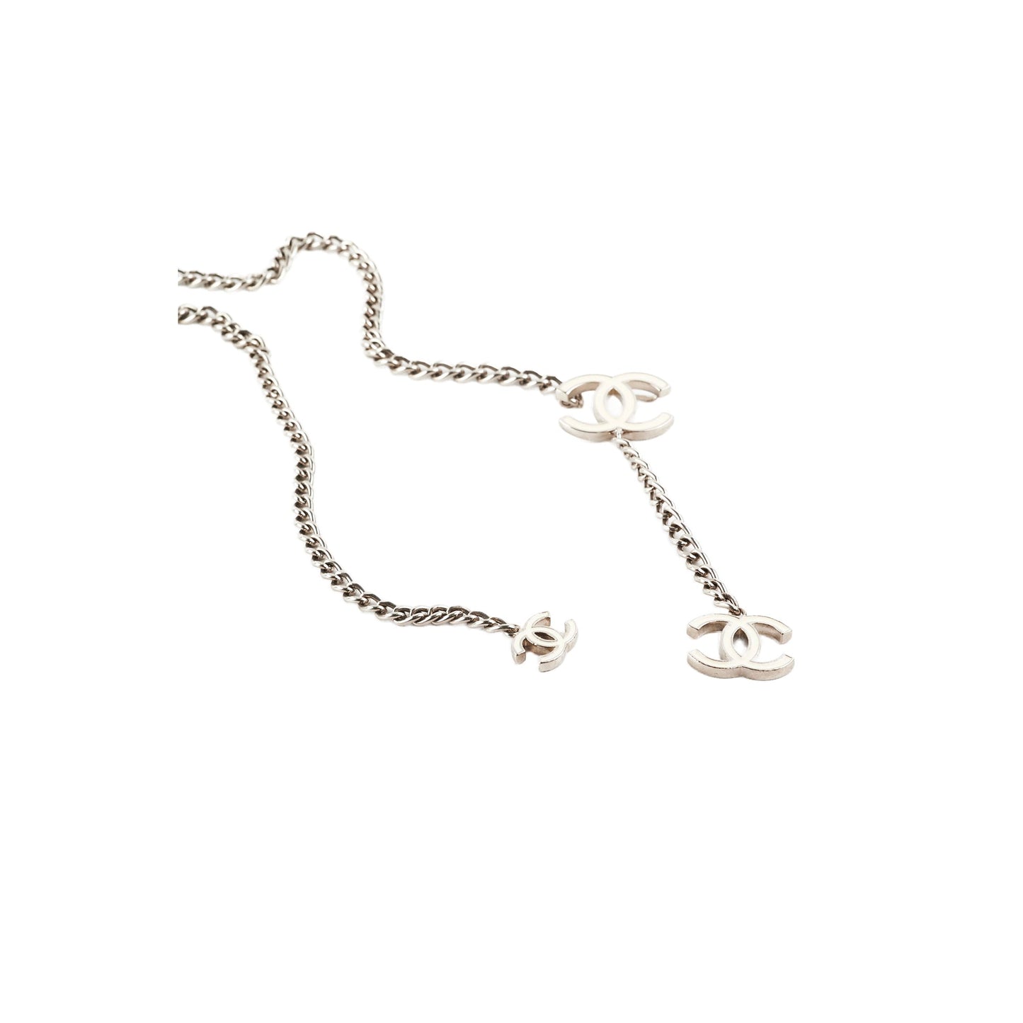 Chanel CC White Logo Chain Belt Costume Jewellery
