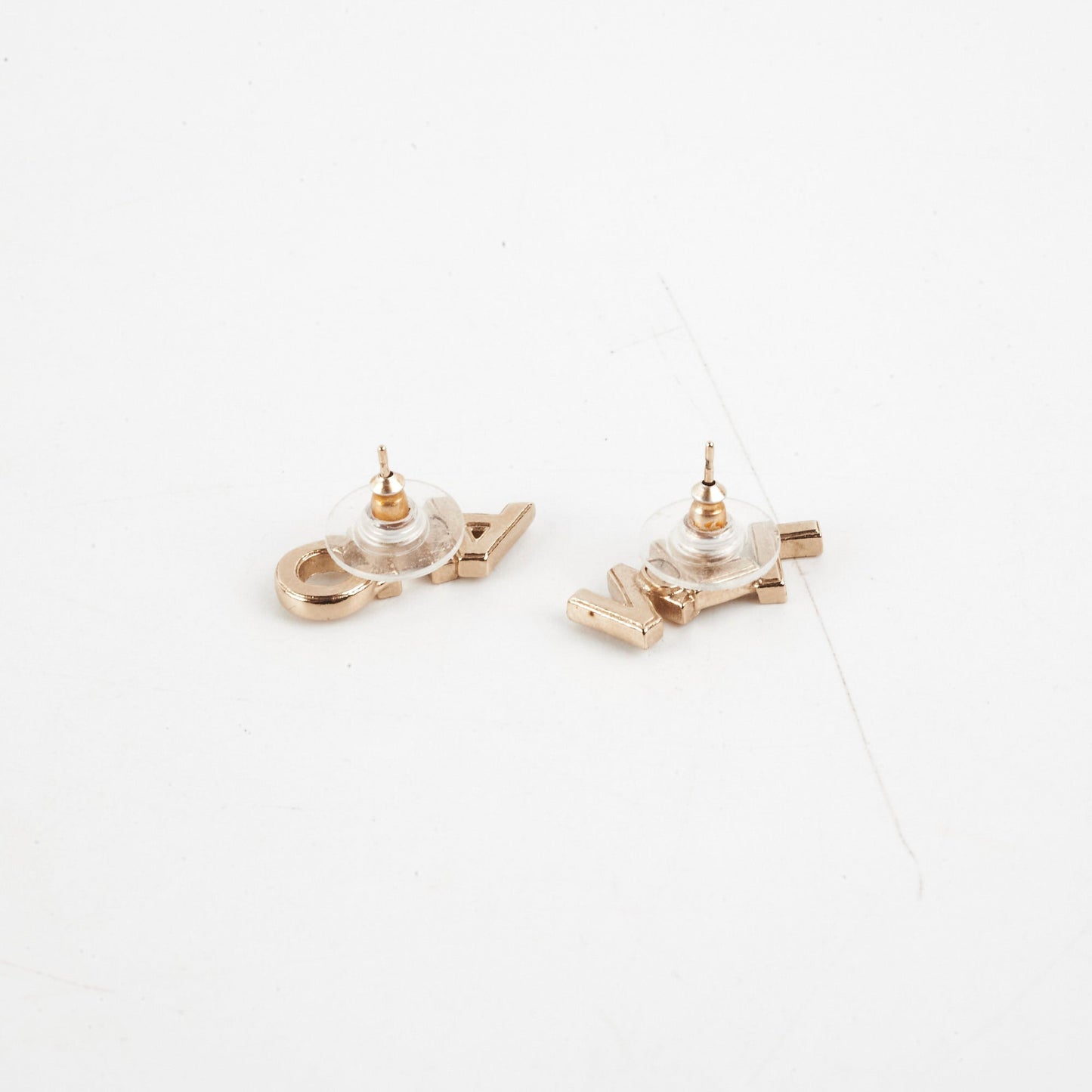 Chanel Logo Cha-Nel Crsytal Earrings Costume Jewellery