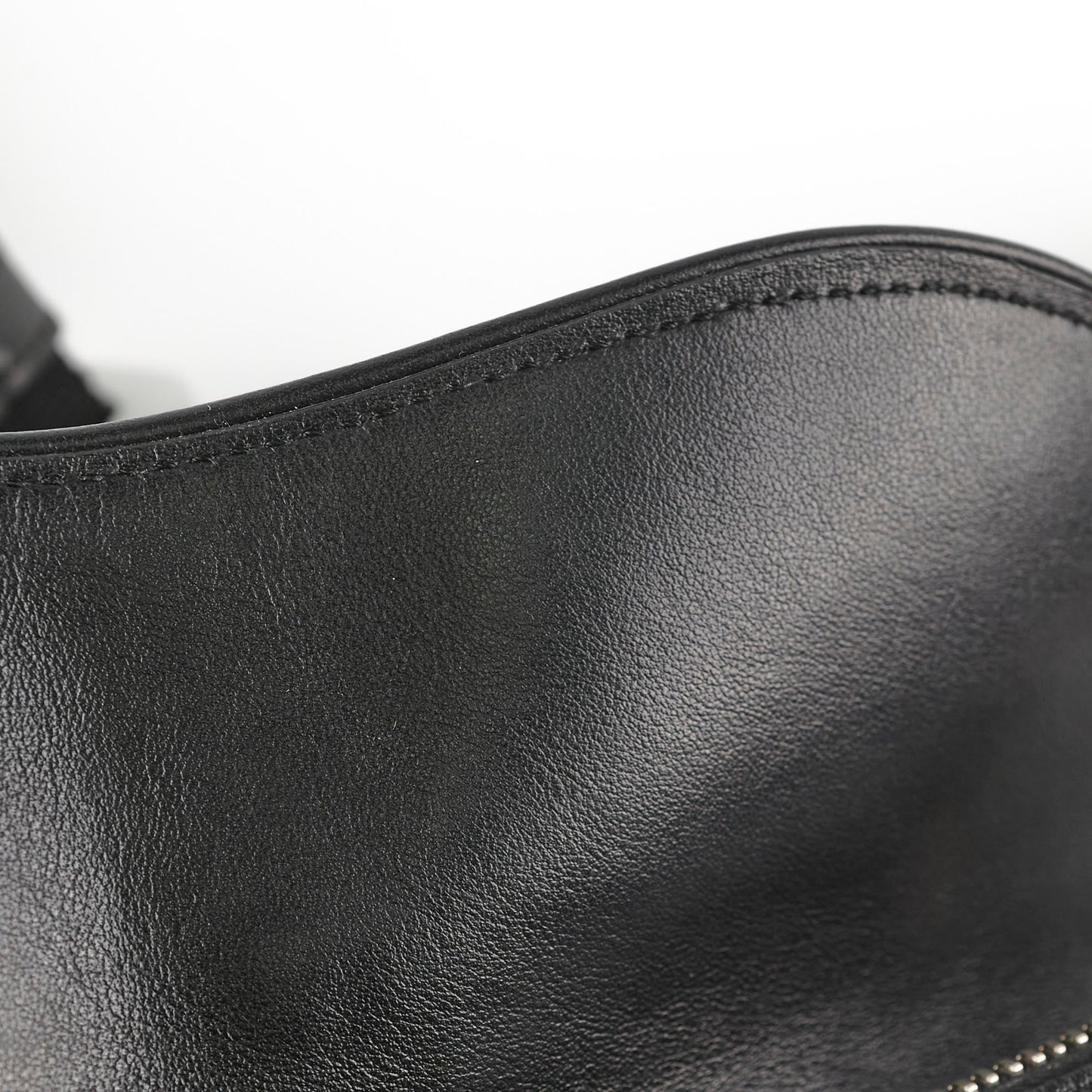 Christian Dior Mens Oblique Leather Saddle Bag