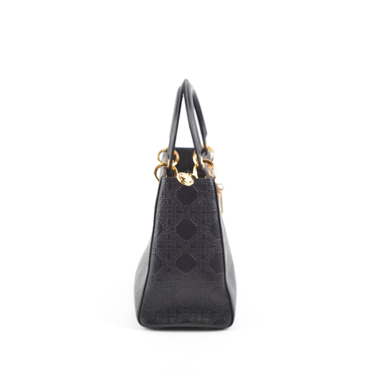 Dior Medium Lady Dior Cannage Bag Black