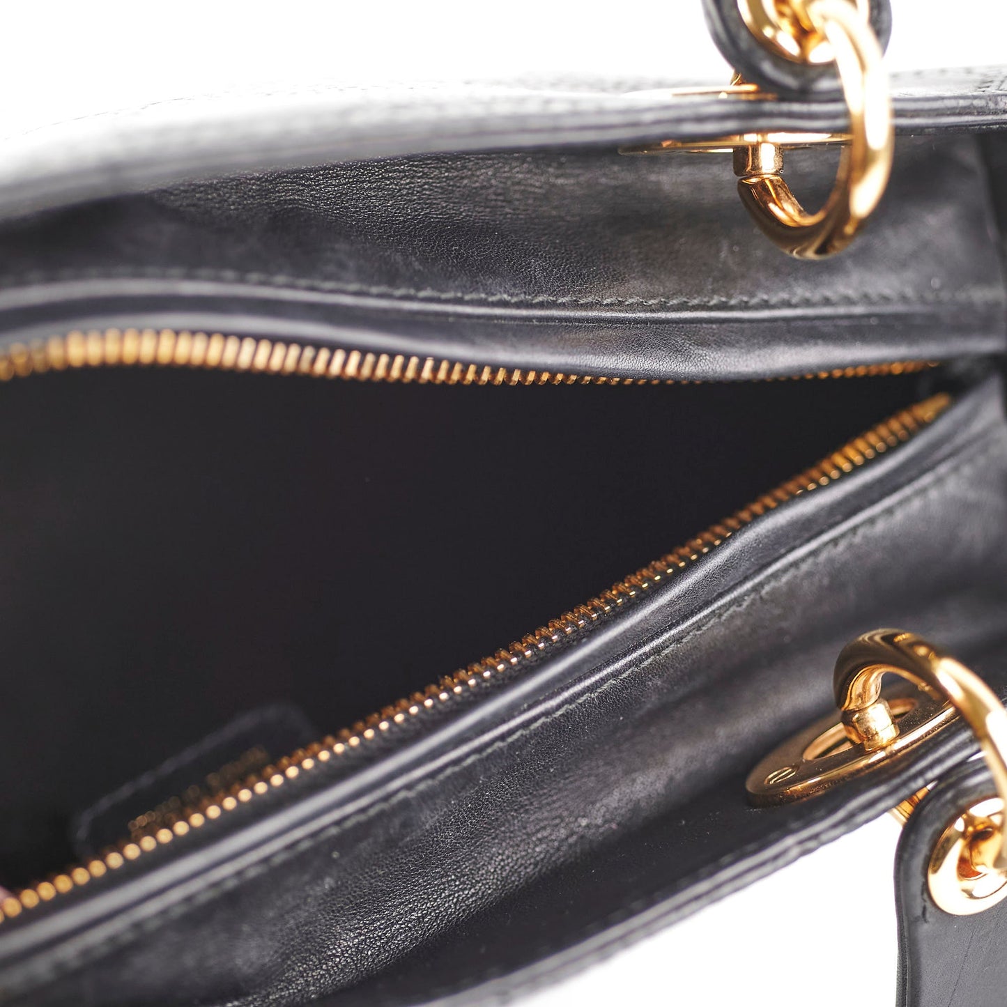 Dior Medium Lady Dior Cannage Bag Black