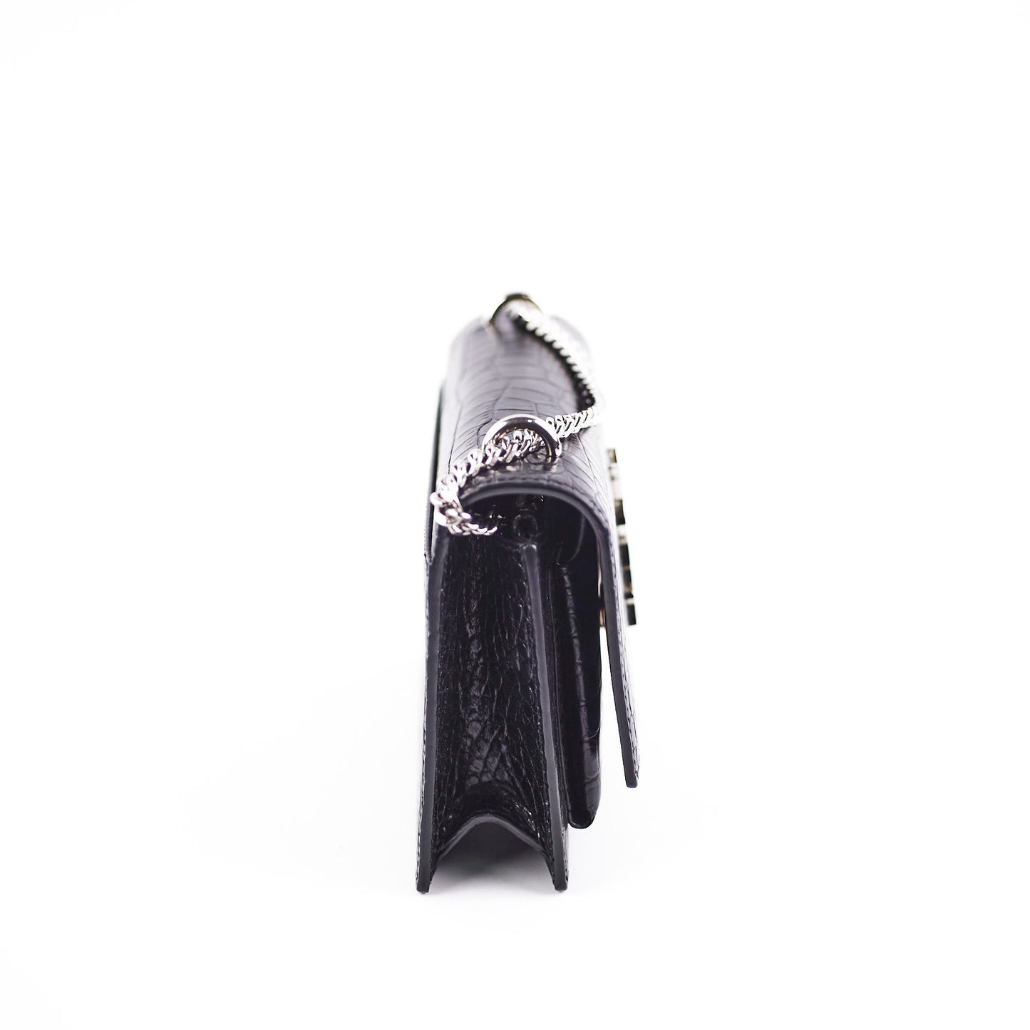 Saint Laurent Sunset Mini Corc Embossed Black