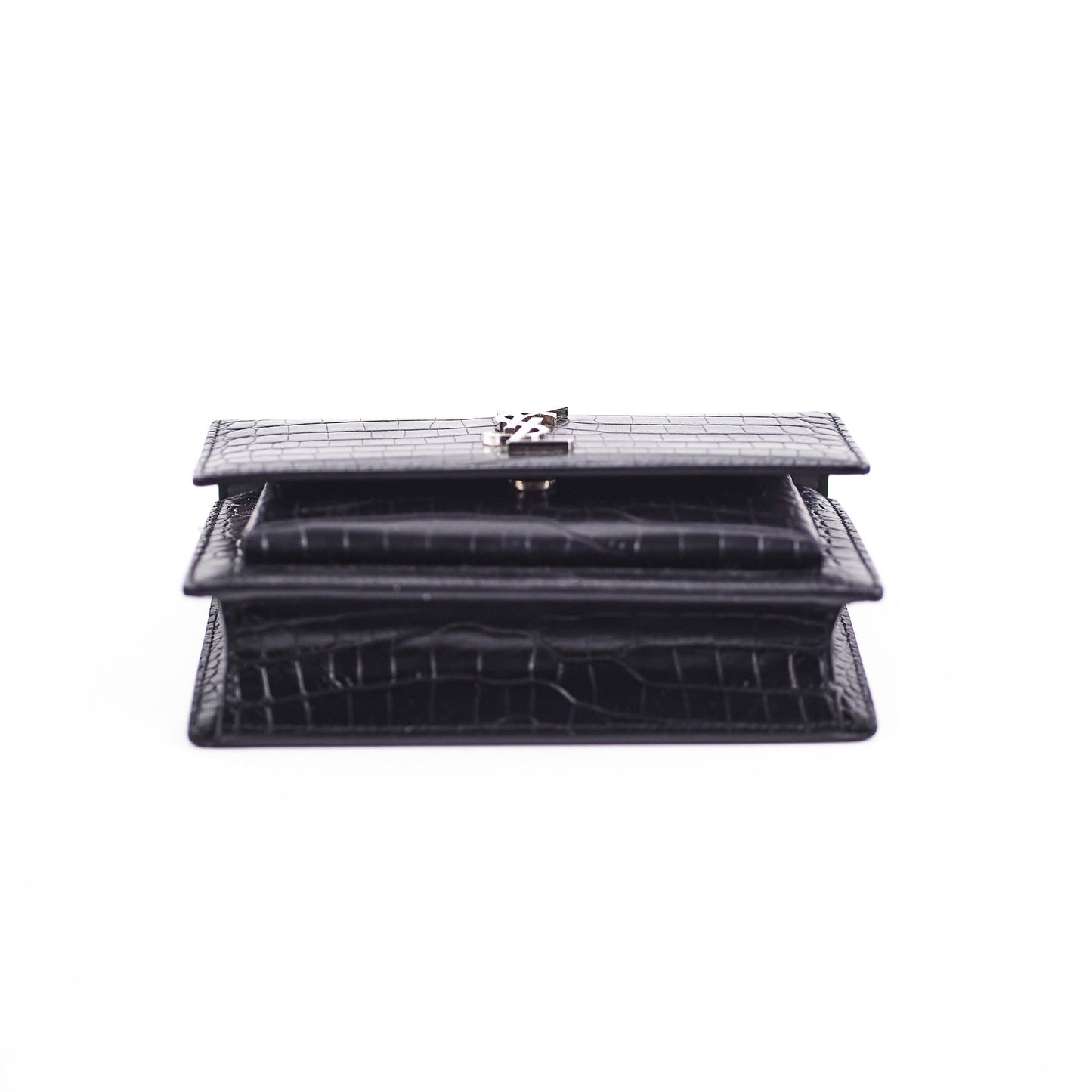 Saint Laurent Sunset Mini Corc Embossed Black