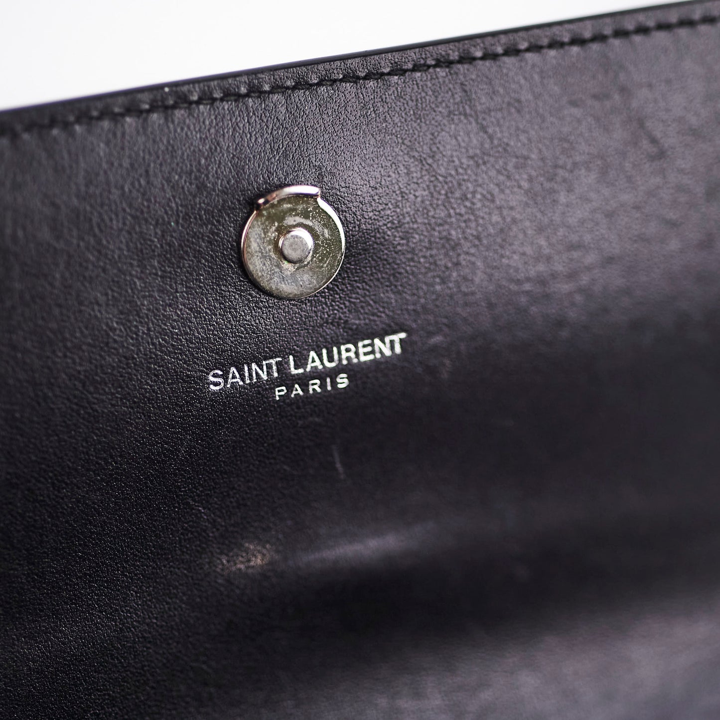 Saint Laurent Sunset Mini Corc Embossed Black