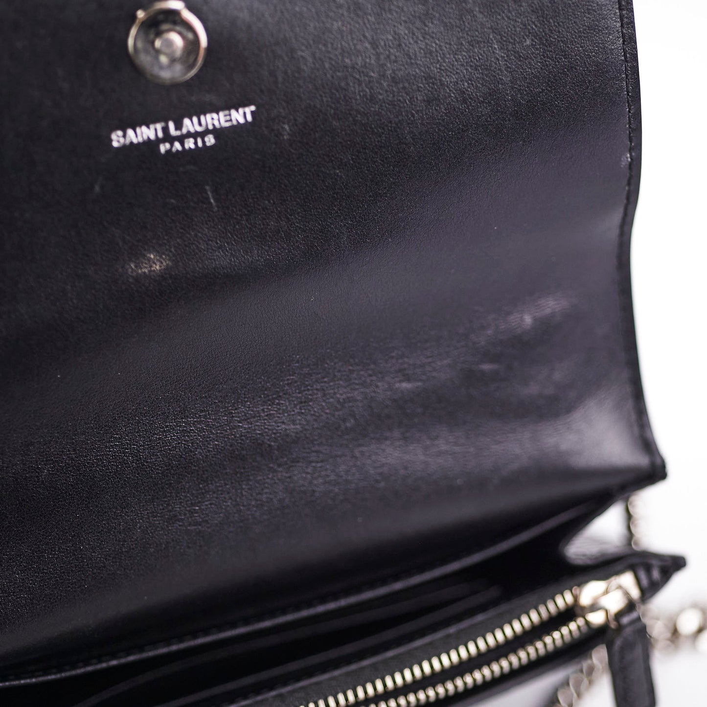 Saint Laurent Sunset Mini Corc Embossed Black