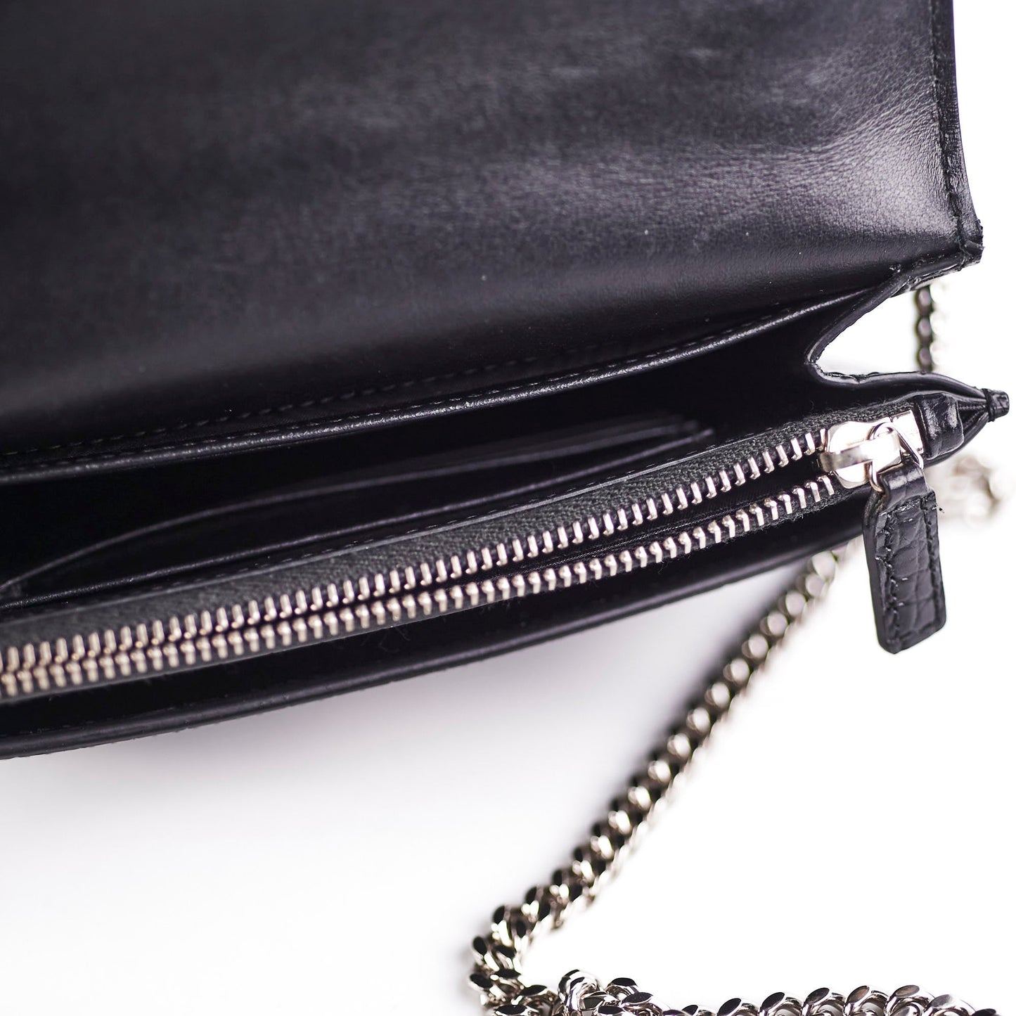 Saint Laurent Sunset Mini Corc Embossed Black