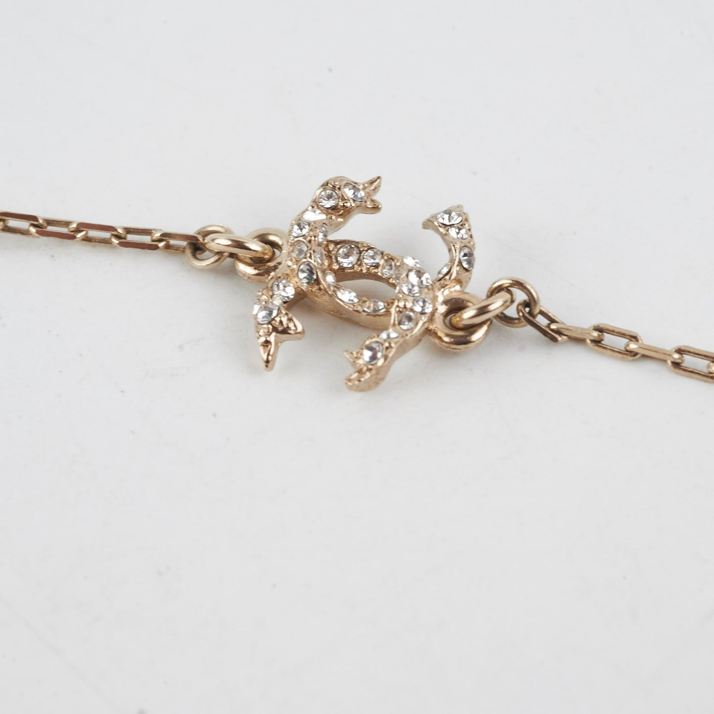 Chanel Crystal Pearl Arrow Necklace Costume Jewellery