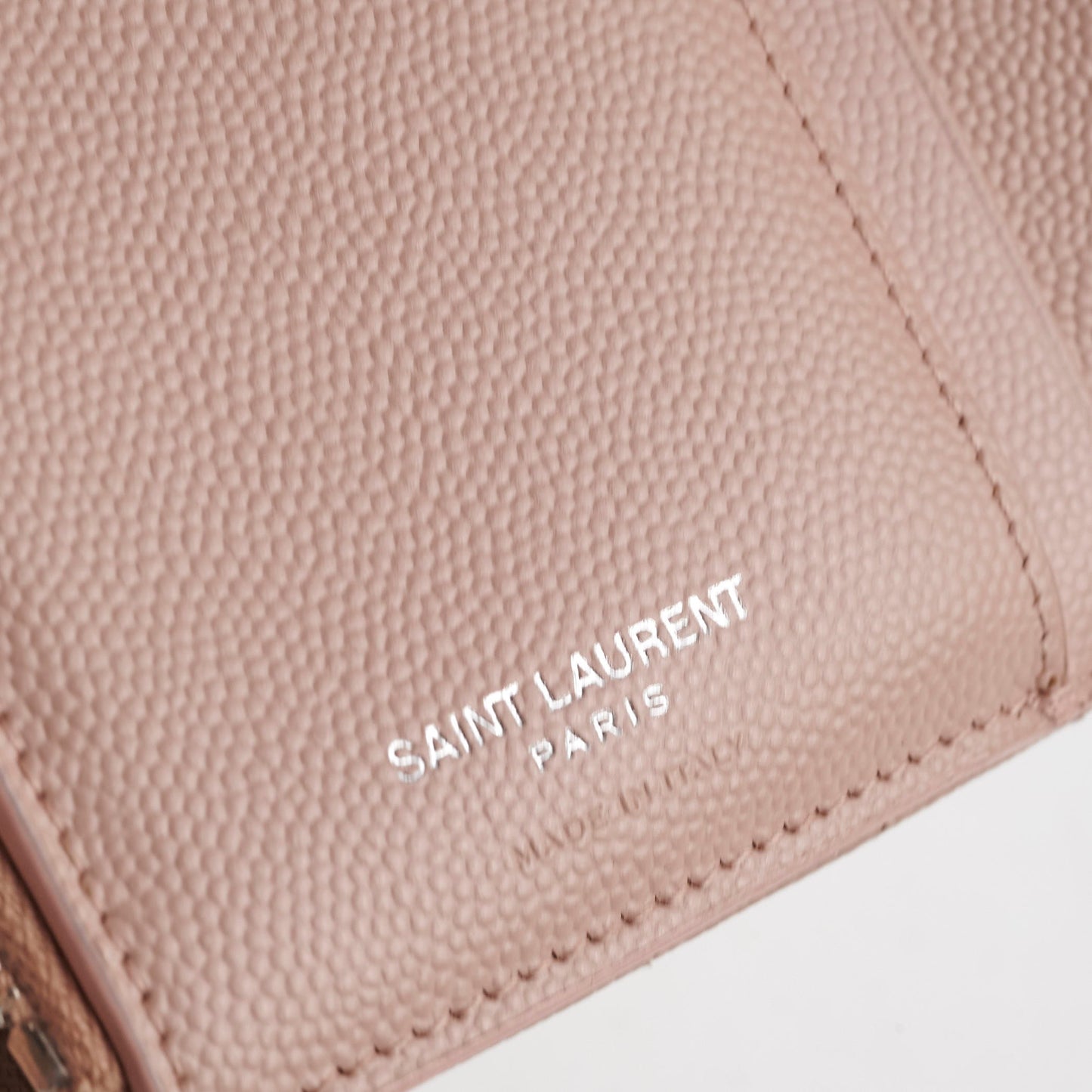 Saint Laurent Matelesse Bi-Fold Wallet Light Pink
