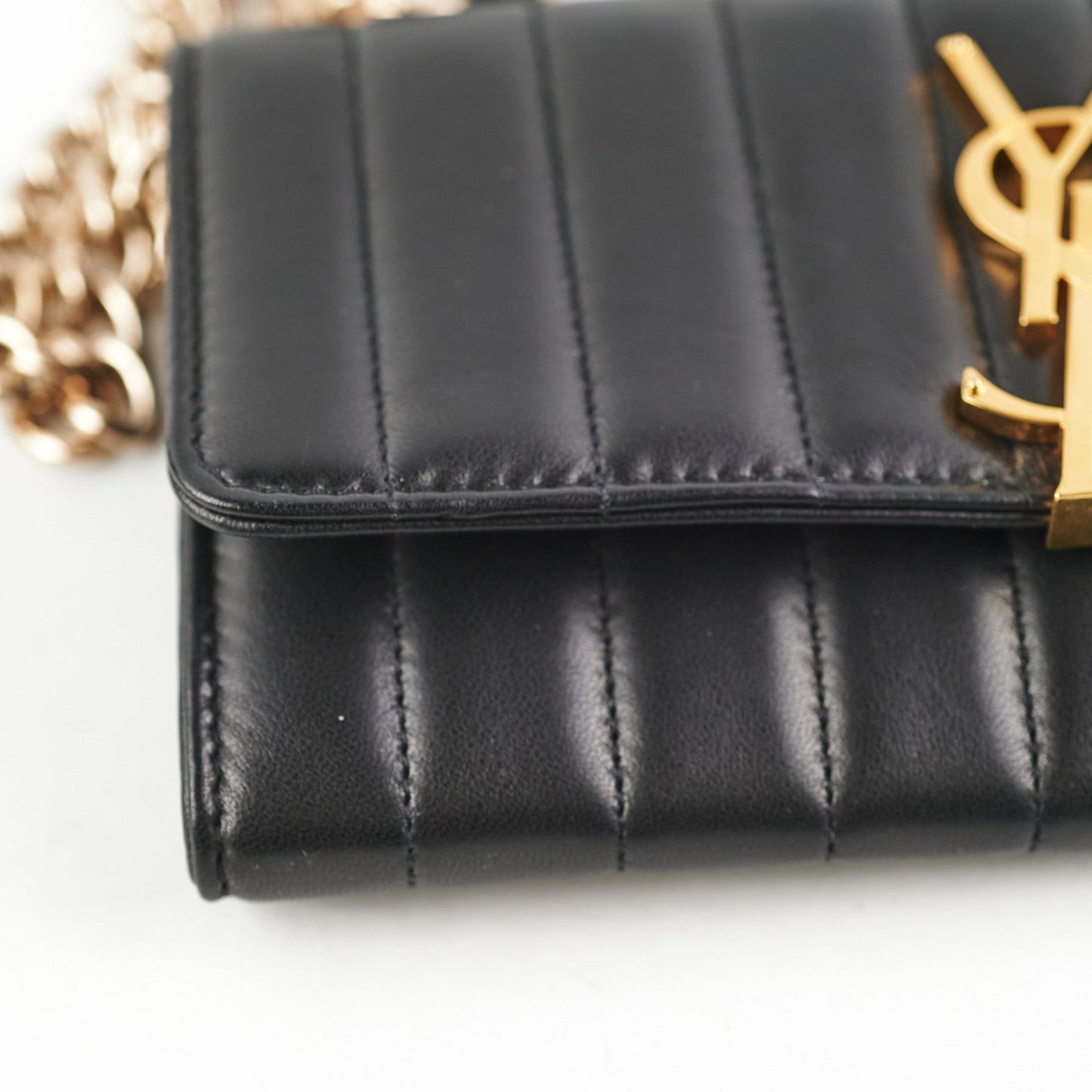 Saint Laurent Vicky Wallet Black