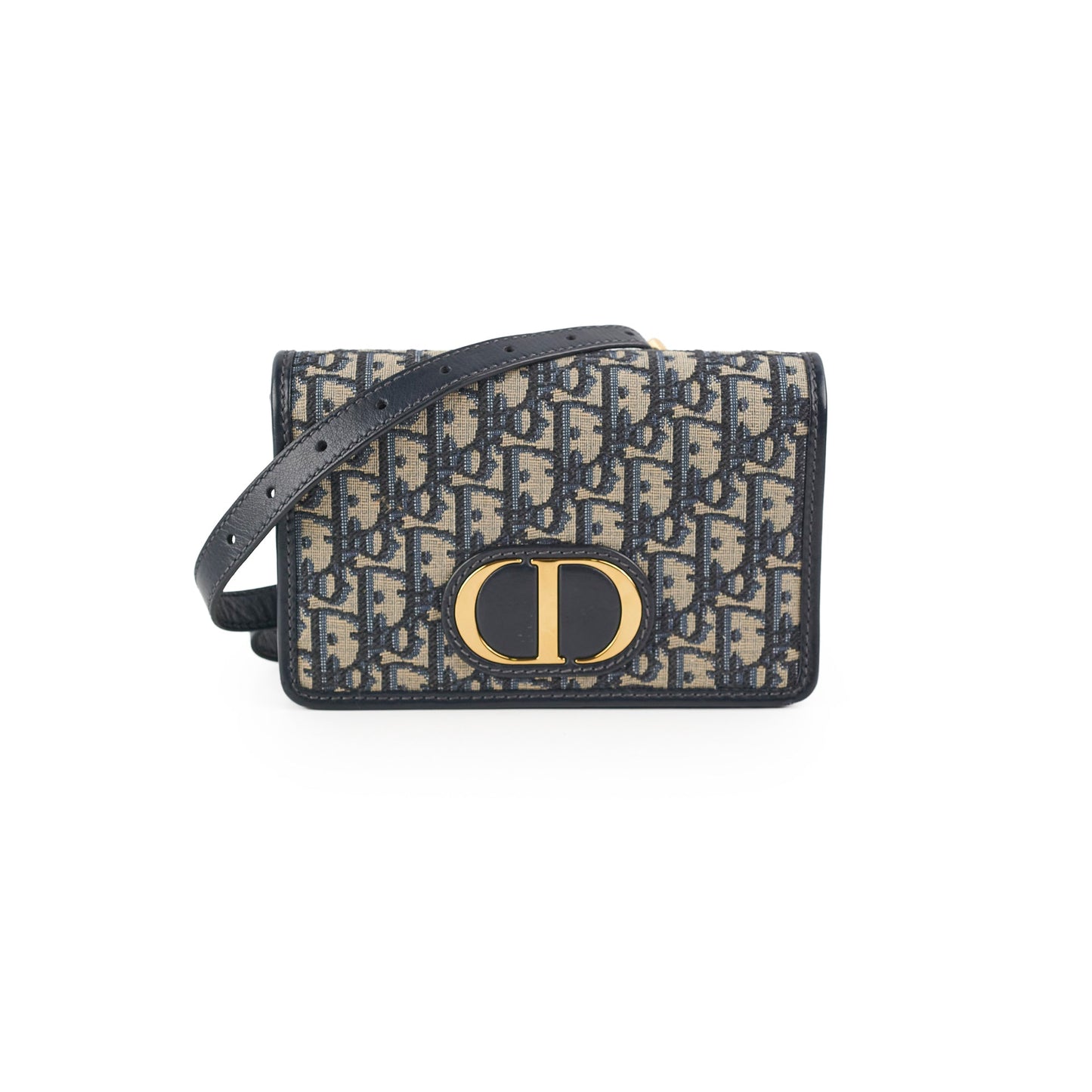 Christian Dior 2 n 1 Oblique Pouch Blue