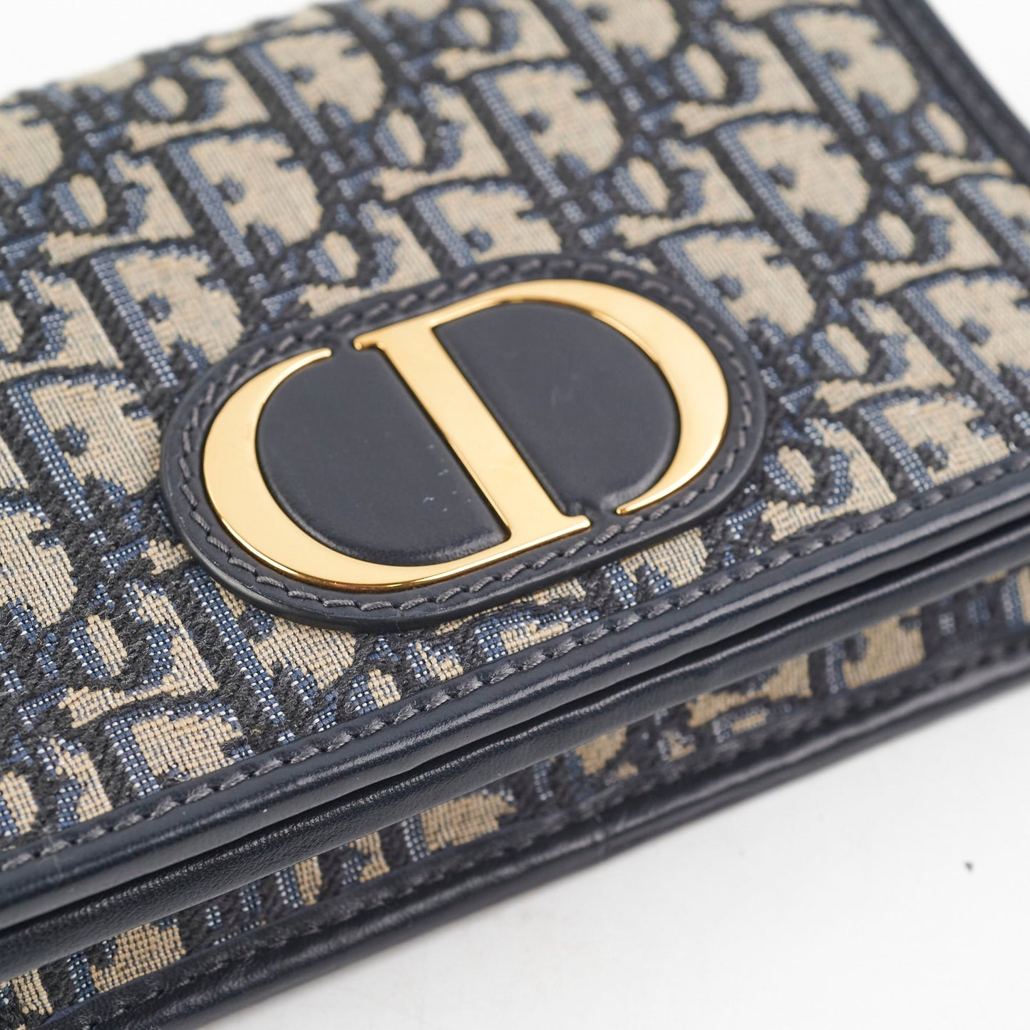 Christian Dior 2 n 1 Oblique Pouch Blue