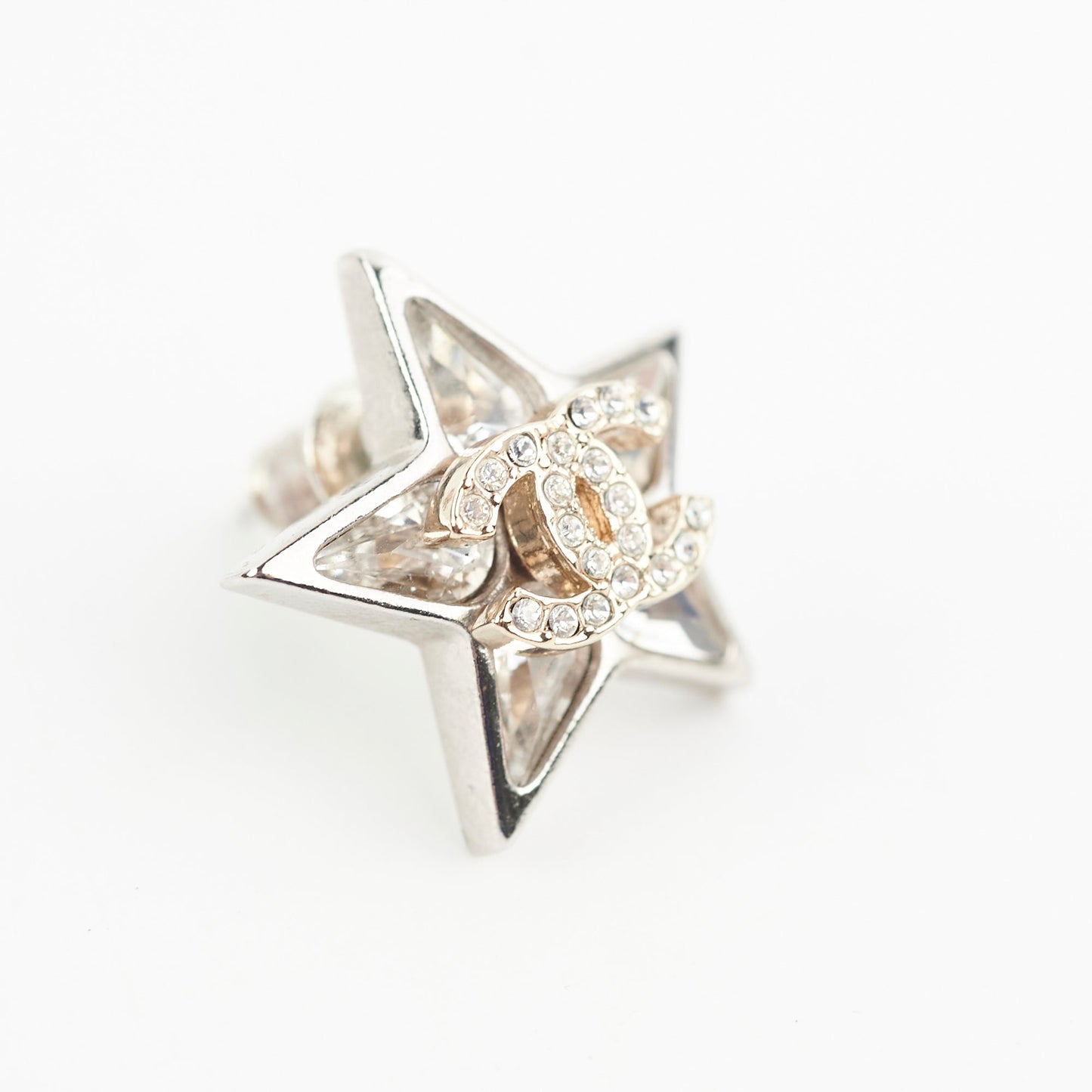 Chanel Star CC Logo Stud Earrings Costume Jewellery