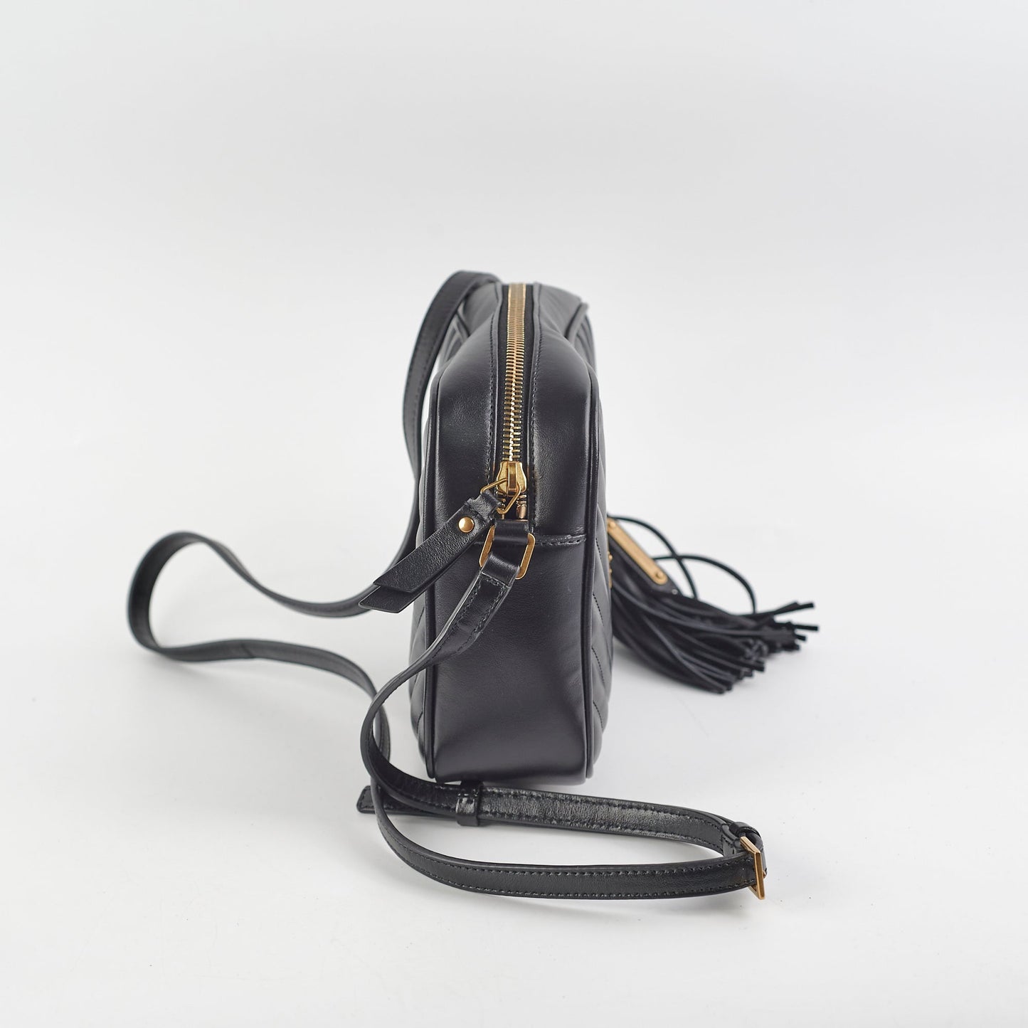Saint Laurent Lou Camera Crossbody Bag Black