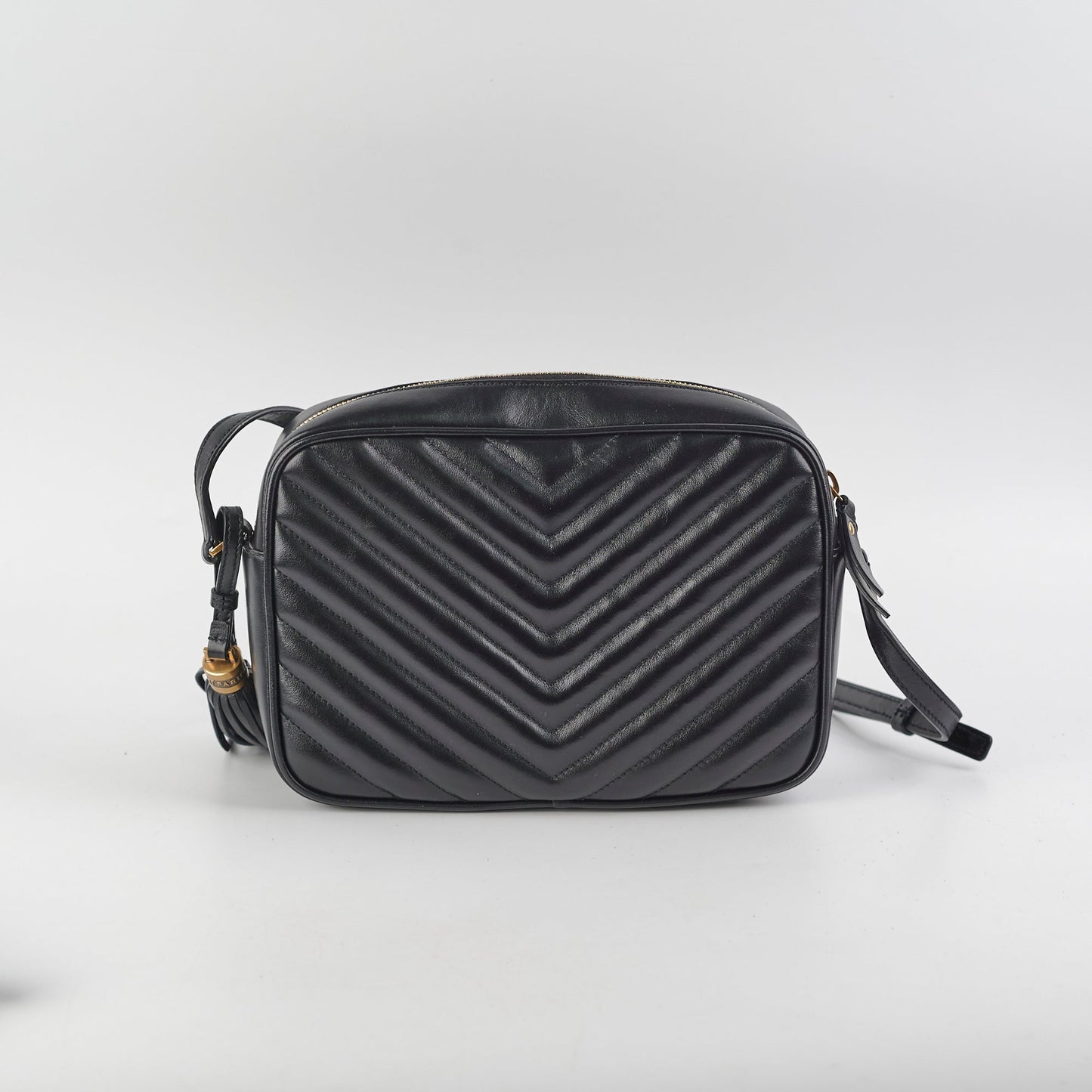 Saint Laurent Lou Camera Crossbody Bag Black