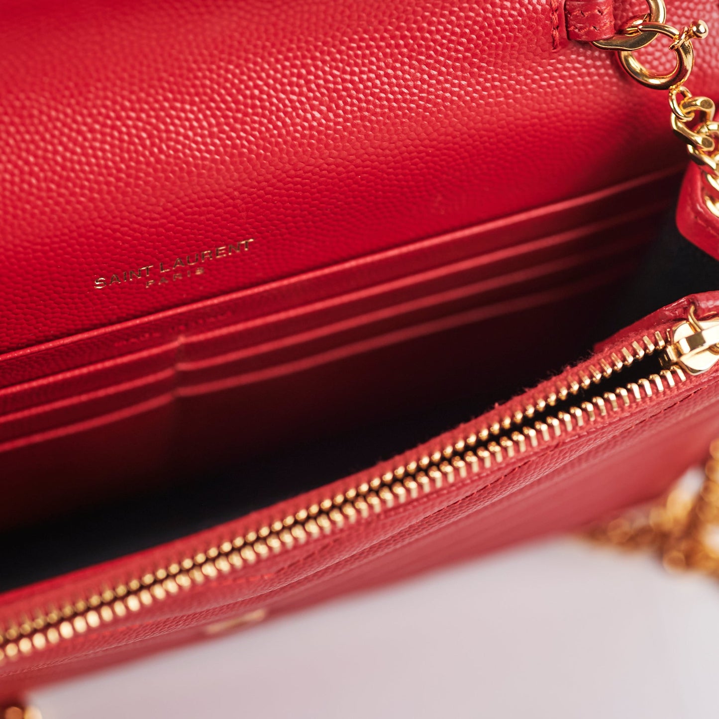 Saint Laurent Red Envelope Wallet On Chain