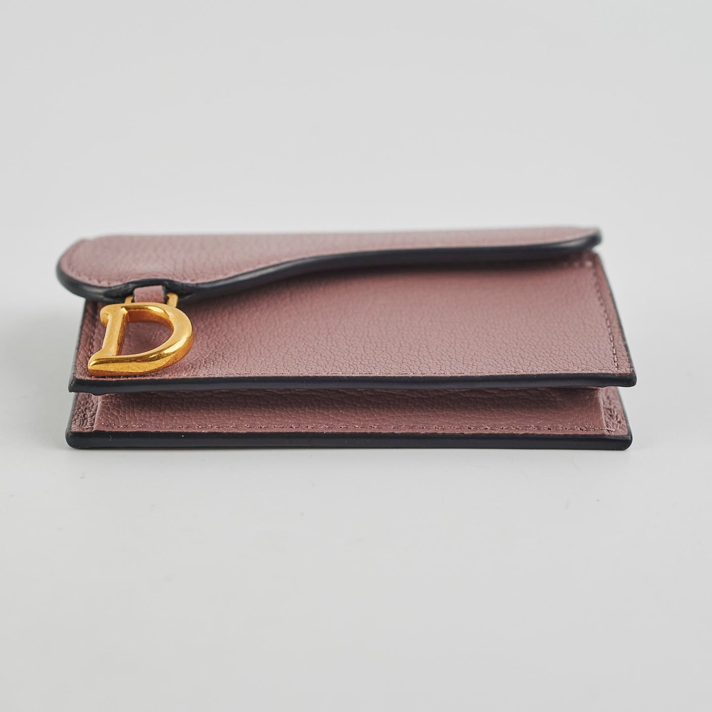 Christian Dior Saddle Bloom Card Holder Pink