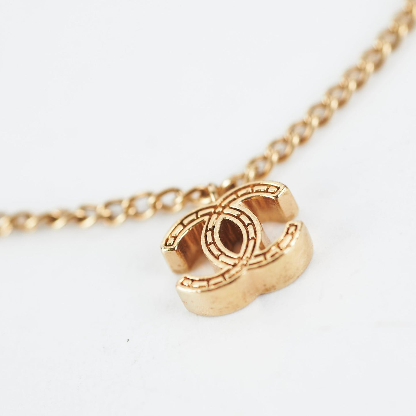 Chanel CC Logo Gold Bracelet Costume Jewellery