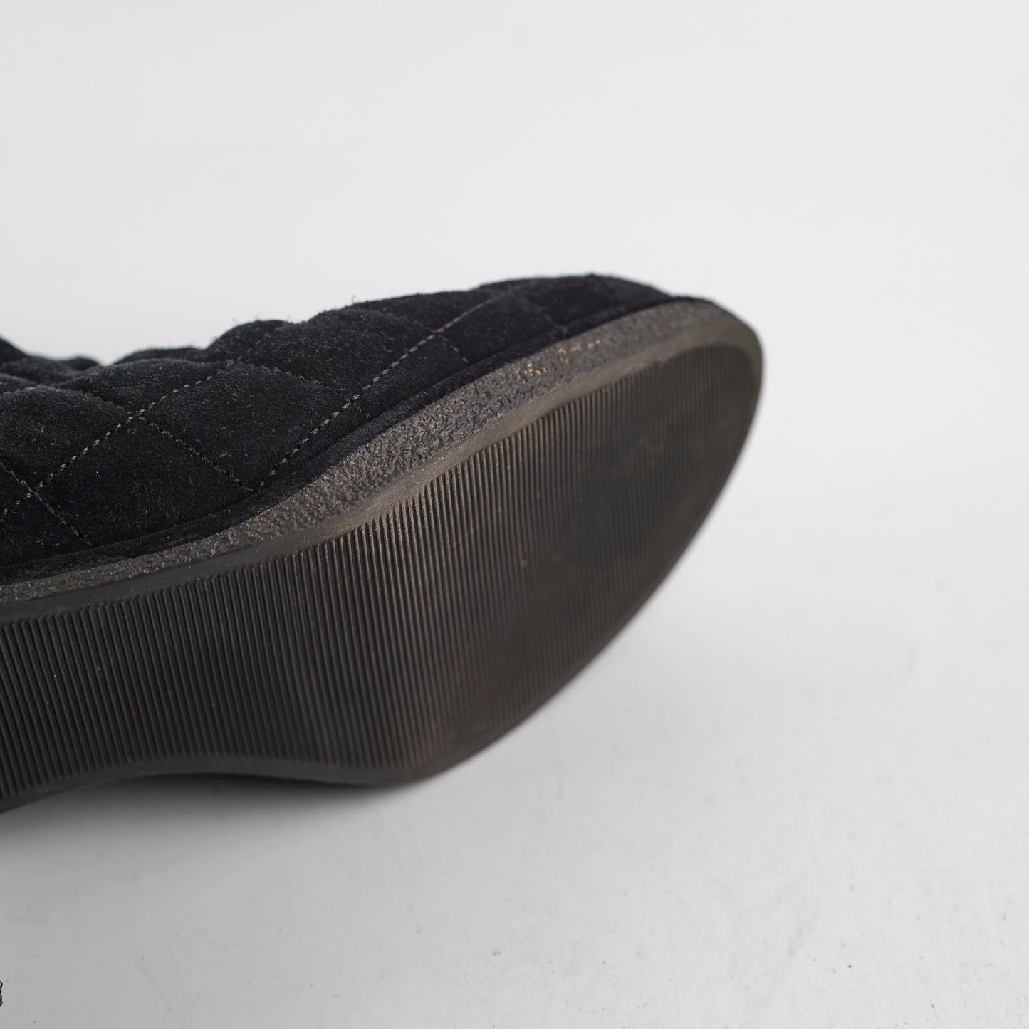Chanel Suede Black Boots Size 35.5