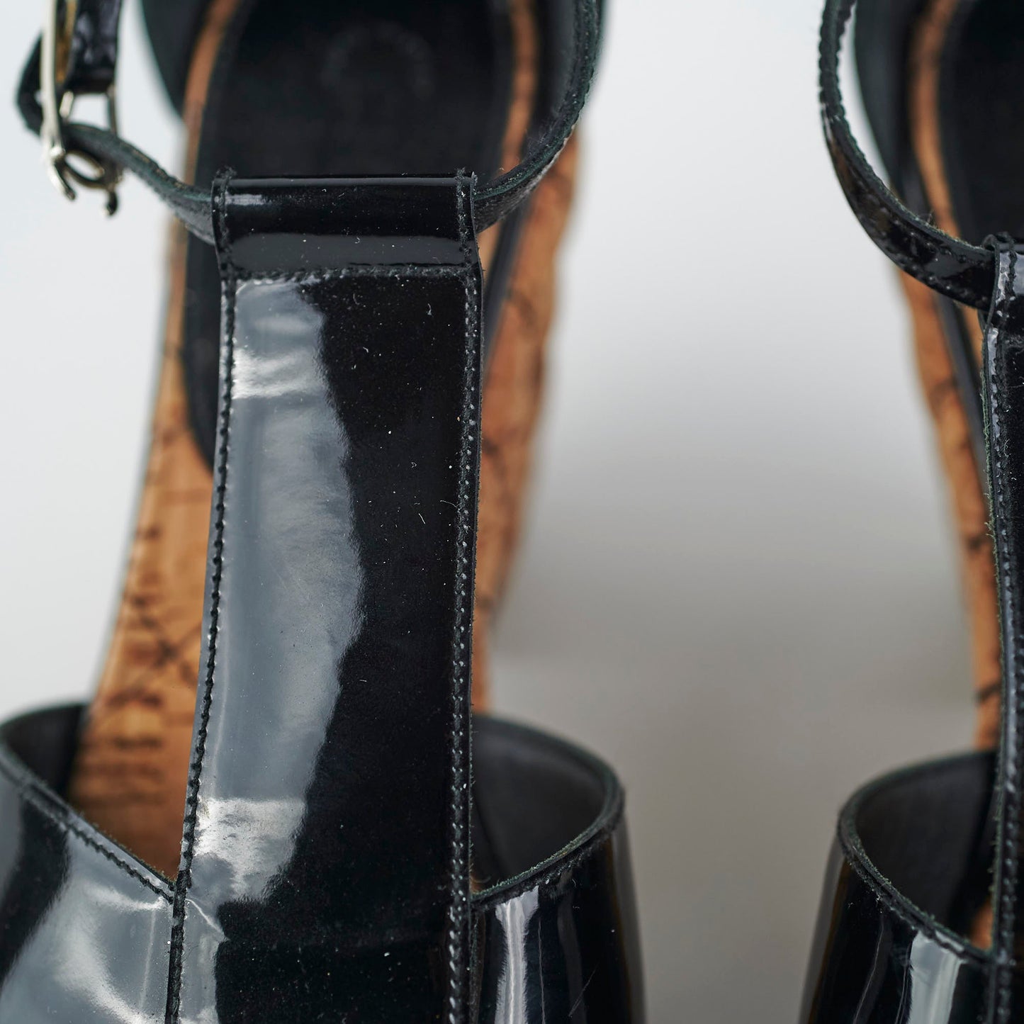 Chanel Patent Sandals Size 35.5