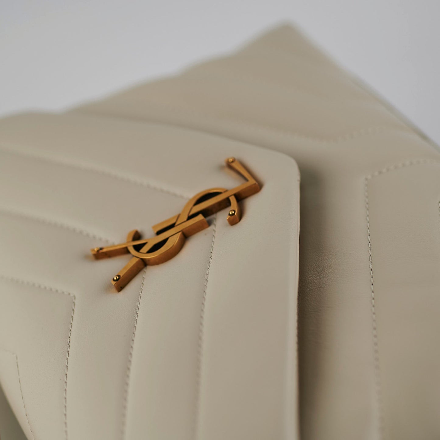 Saint Laurent Small Lou Lou Cream