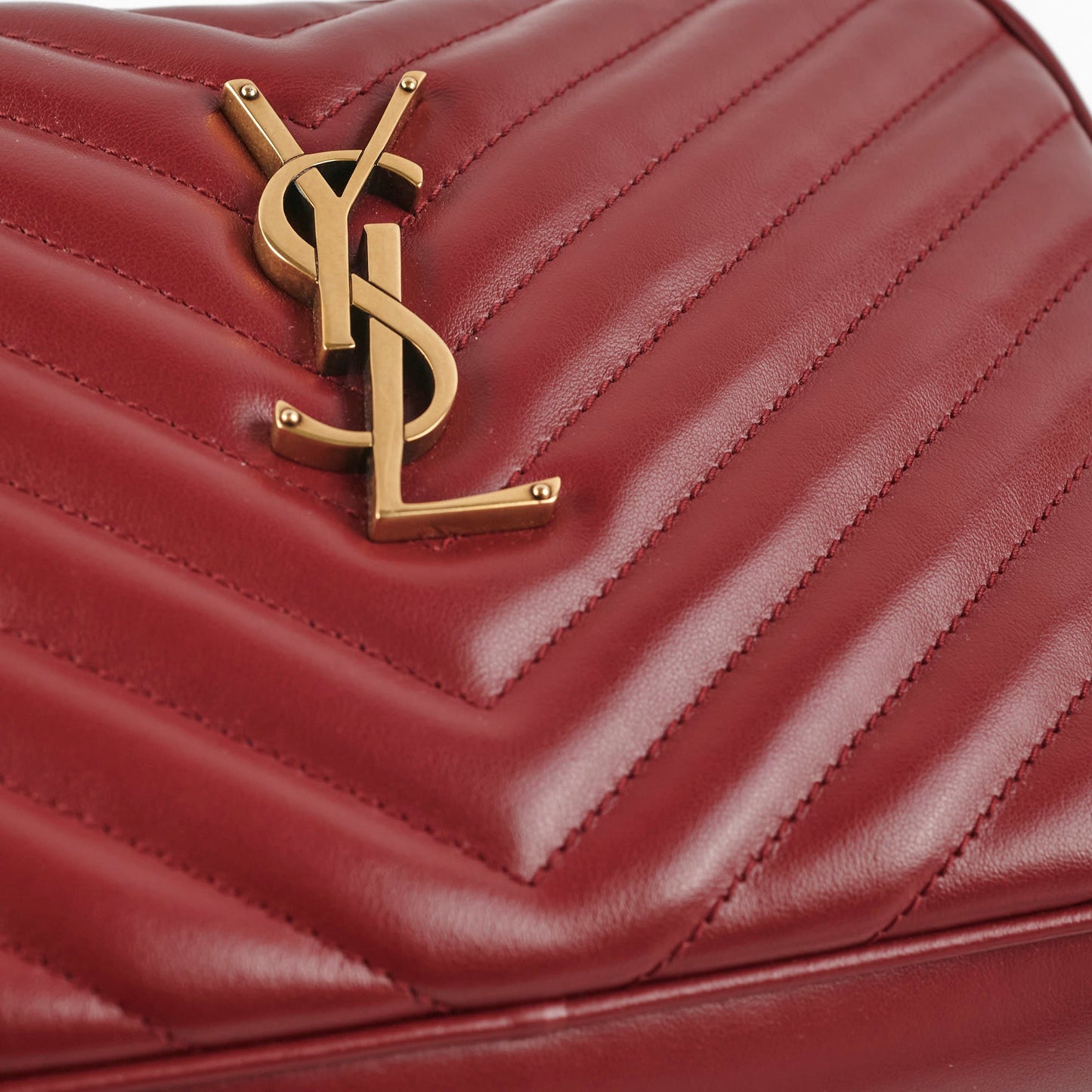 Saint Laurent Lou Camera Bag Burgundy